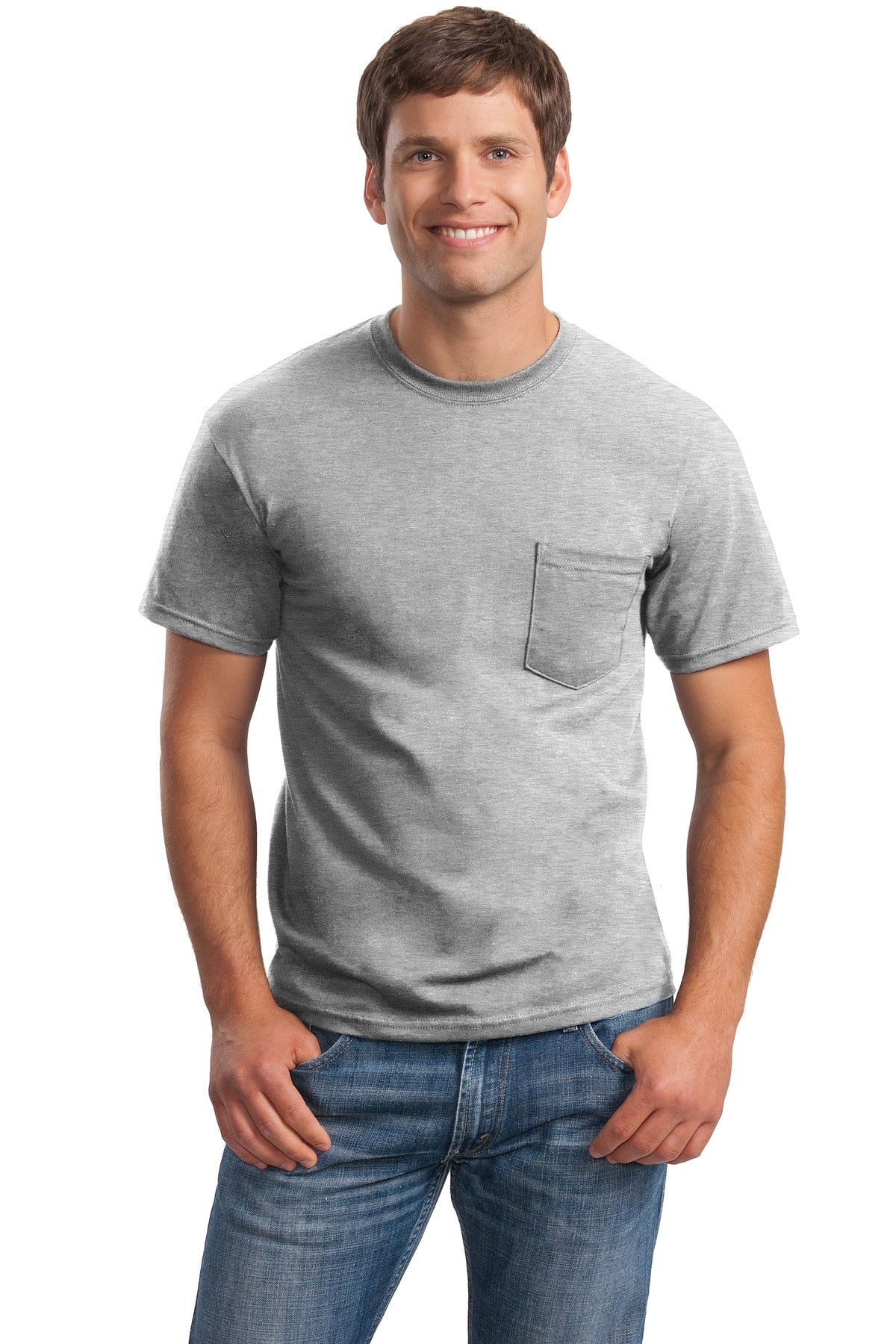 Gildan? - Ultra Cotton? 100% US Cotton T-Shirt with Pocket. 2300