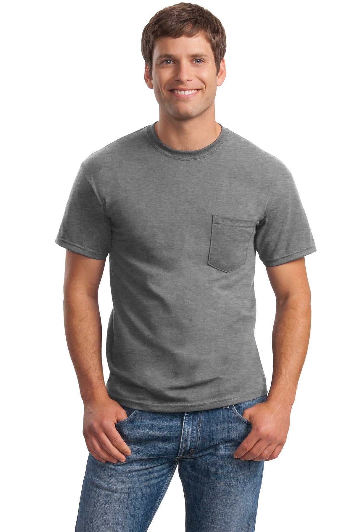 Gildan? - Ultra Cotton? 100% US Cotton T-Shirt with Pocket. 2300