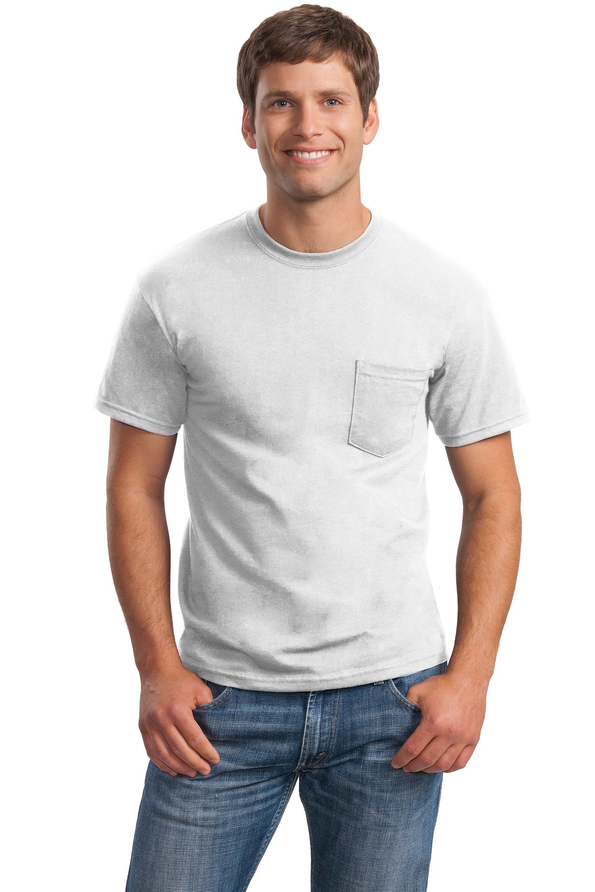Gildan? - Ultra Cotton? 100% US Cotton T-Shirt with Pocket. 2300