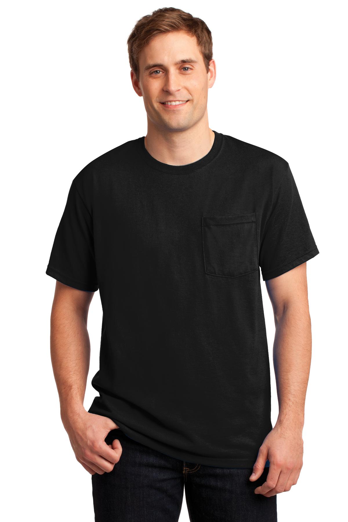 Jerzees? - Dri-Power? 50/50 Cotton/Poly Pocket T-Shirt. 29MP