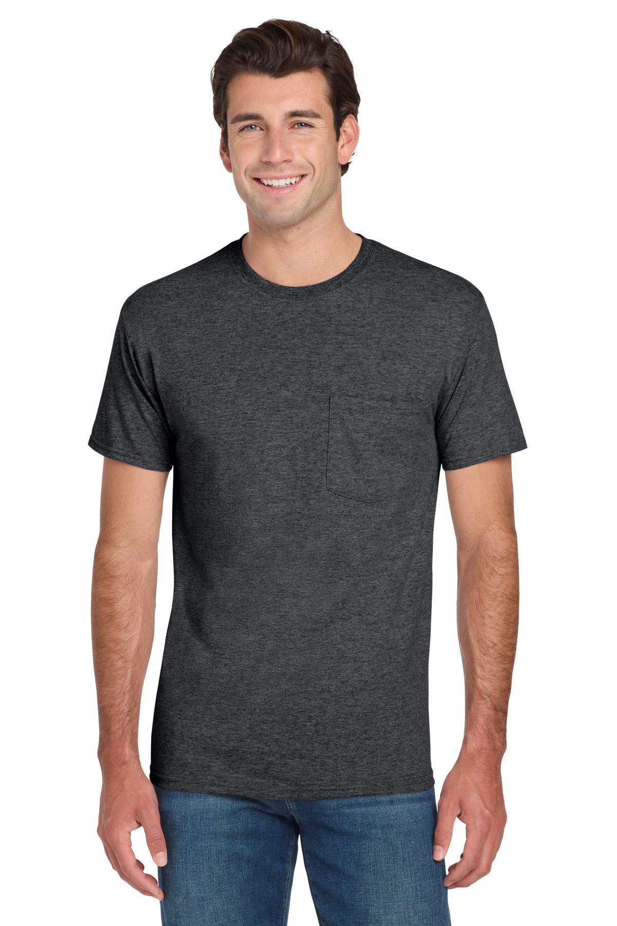 Jerzees? - Dri-Power? 50/50 Cotton/Poly Pocket T-Shirt. 29MP