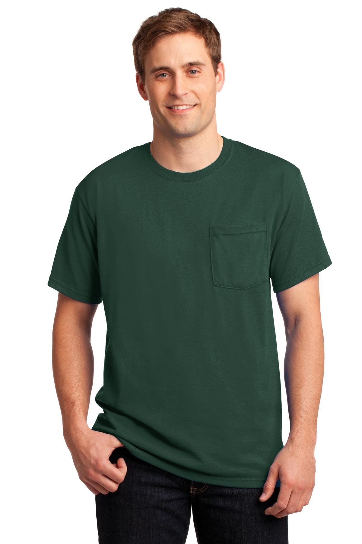 Jerzees? - Dri-Power? 50/50 Cotton/Poly Pocket T-Shirt. 29MP