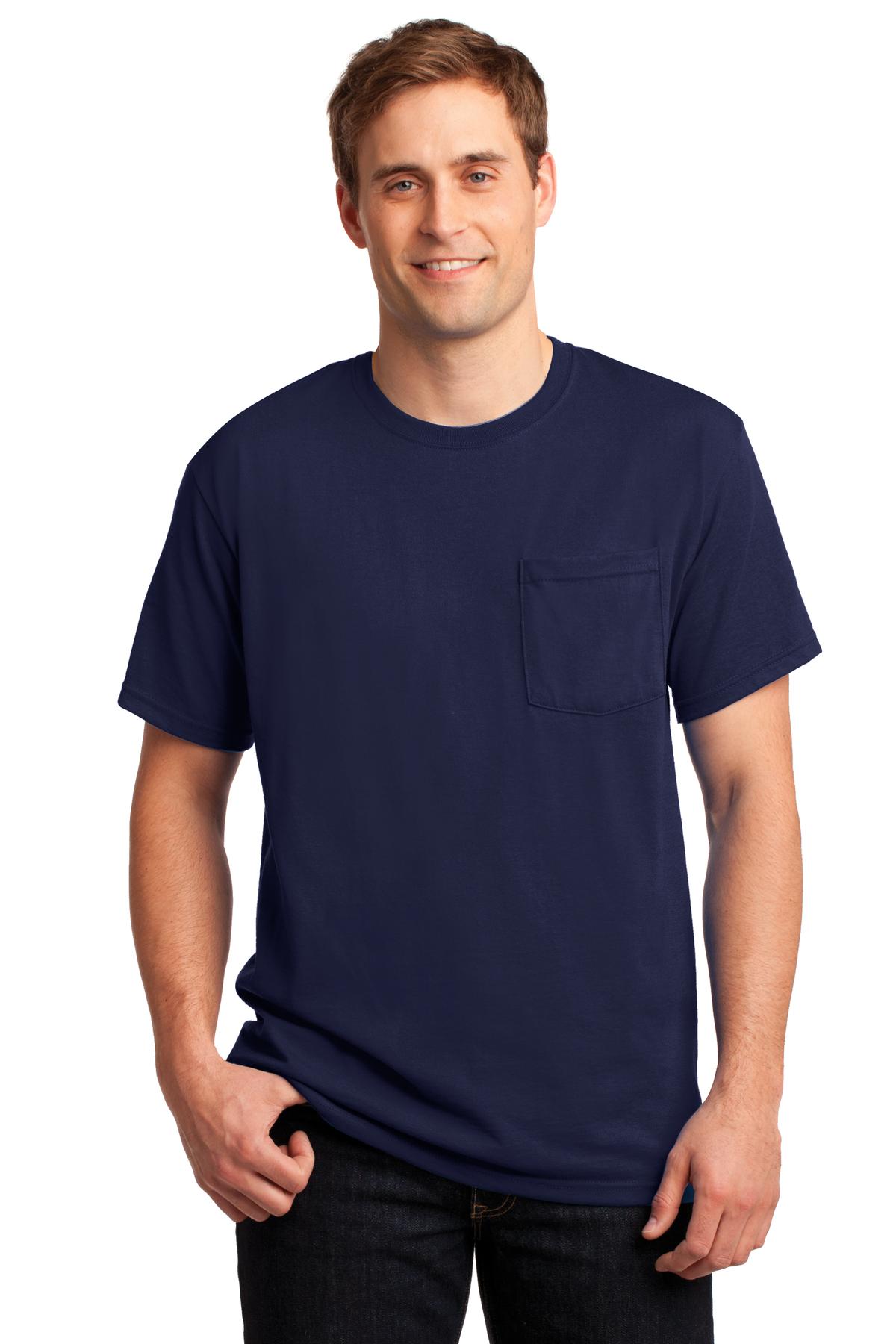 Jerzees? - Dri-Power? 50/50 Cotton/Poly Pocket T-Shirt. 29MP