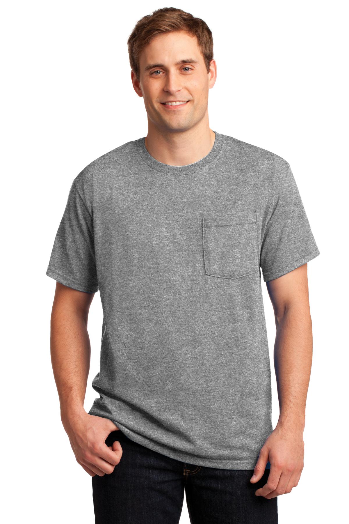 Jerzees? - Dri-Power? 50/50 Cotton/Poly Pocket T-Shirt. 29MP