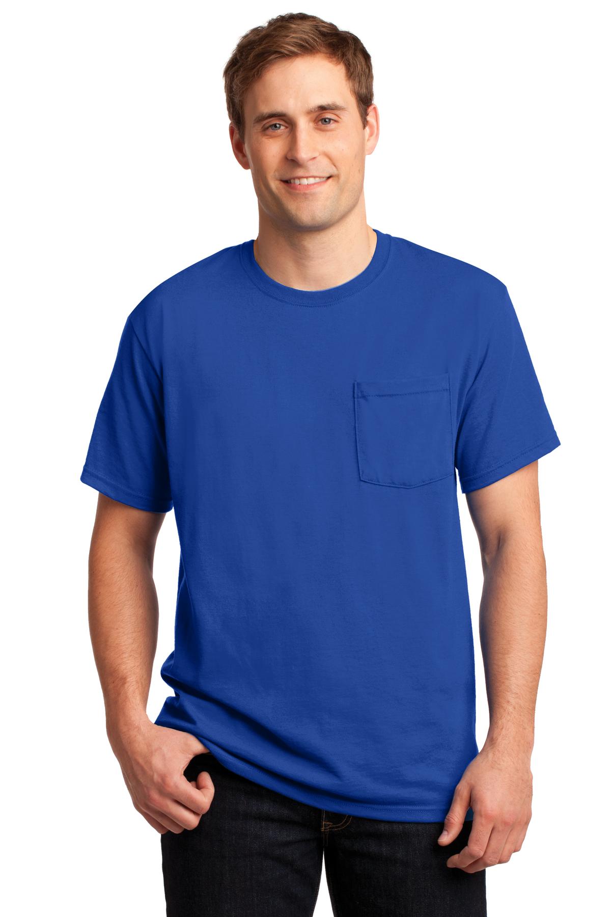 Jerzees? - Dri-Power? 50/50 Cotton/Poly Pocket T-Shirt. 29MP
