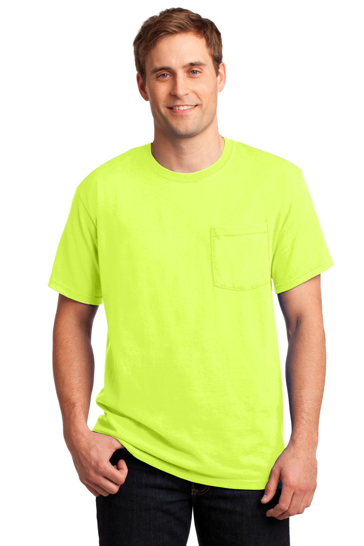 Jerzees? - Dri-Power? 50/50 Cotton/Poly Pocket T-Shirt. 29MP