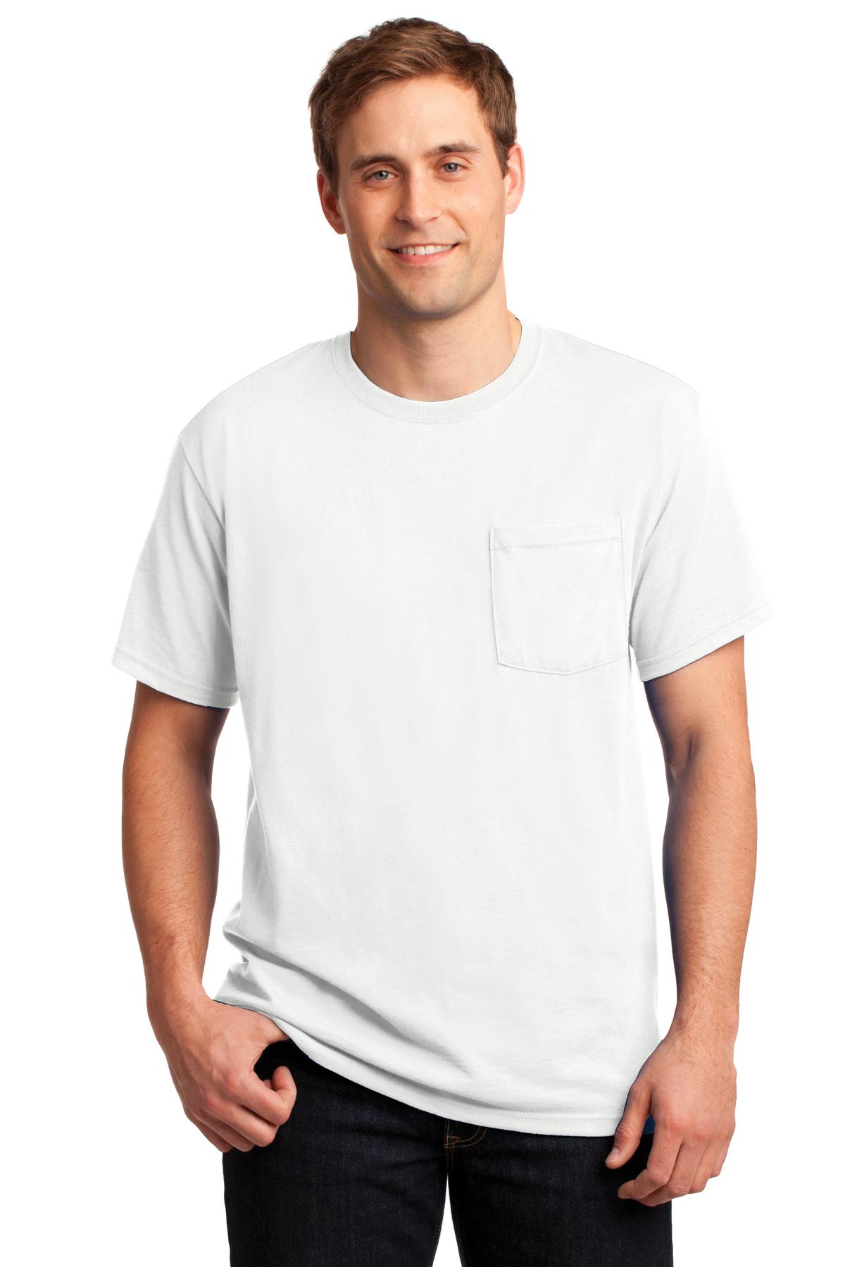 Jerzees? - Dri-Power? 50/50 Cotton/Poly Pocket T-Shirt. 29MP