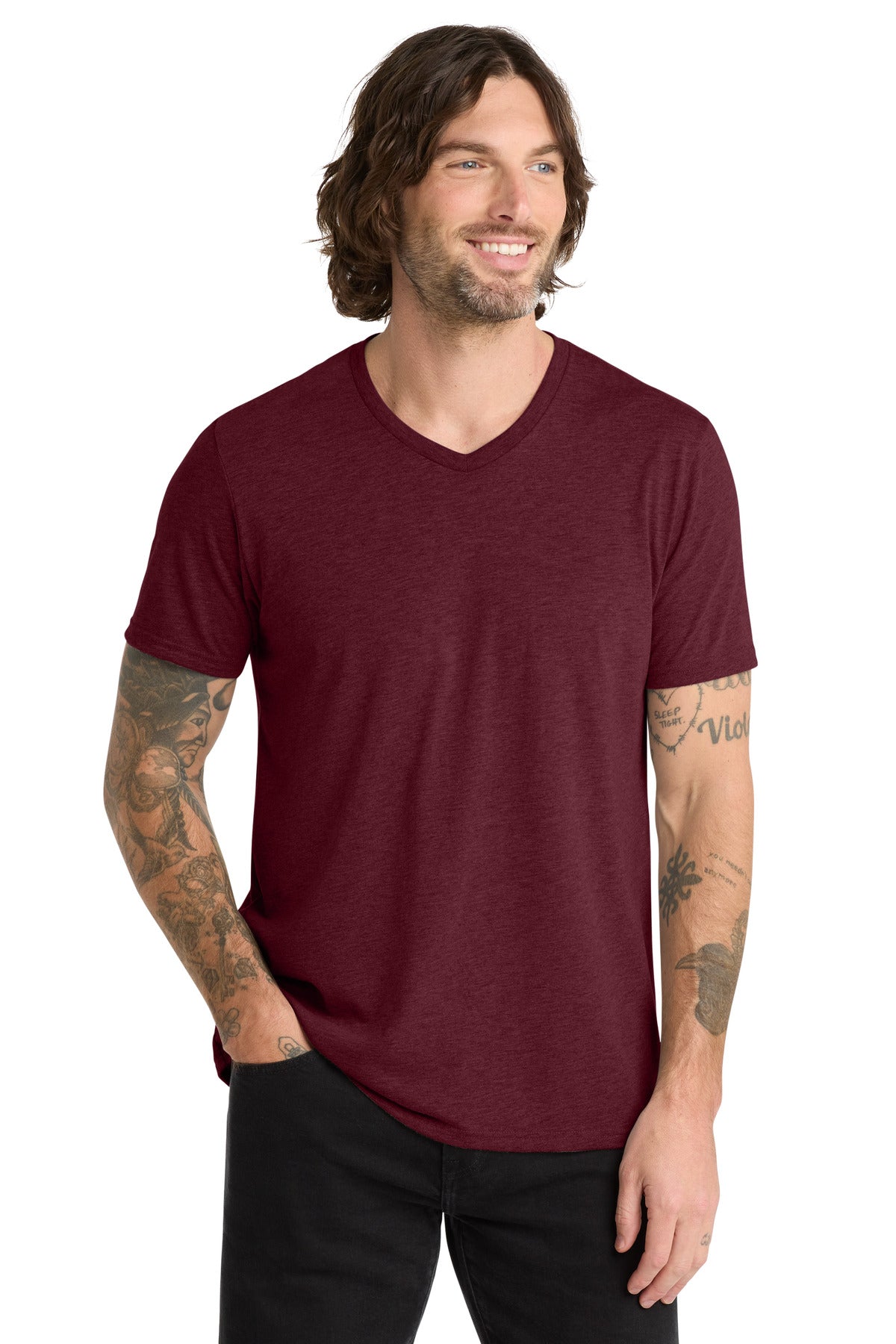 Allmade ?? Unisex Tri-Blend V-Neck Tee AL2014