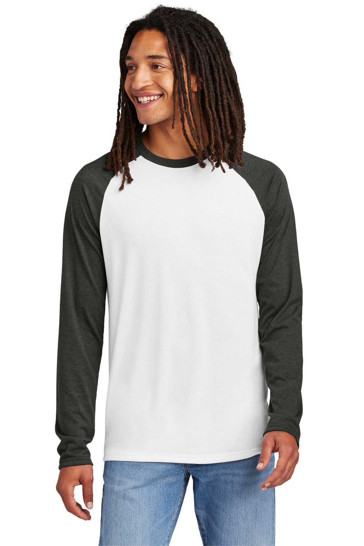 Allmade?? Unisex Tri-Blend Long Sleeve Colorblock Raglan AL6009