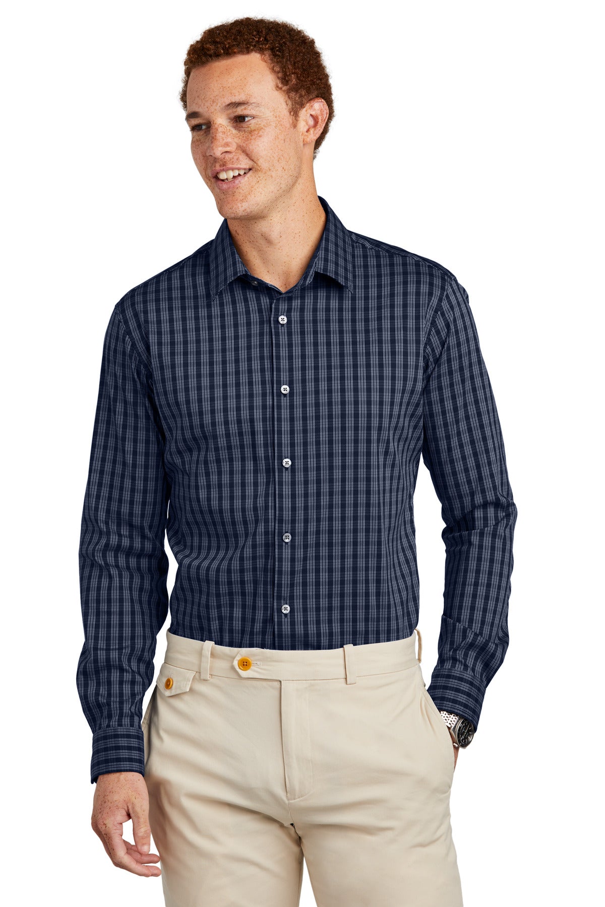 Brooks Brothers? Tech Stretch Patterned Shirt BB18006