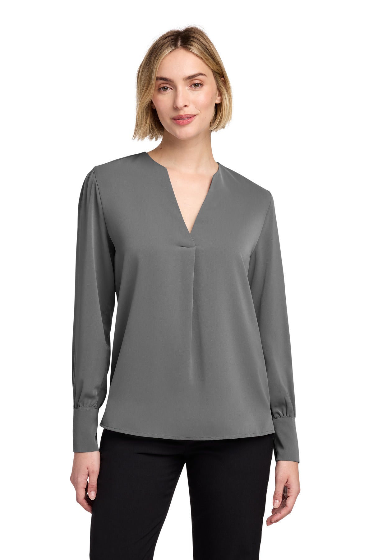 Brooks Brothers?? Women's Open-Neck Satin Blouse BB18009