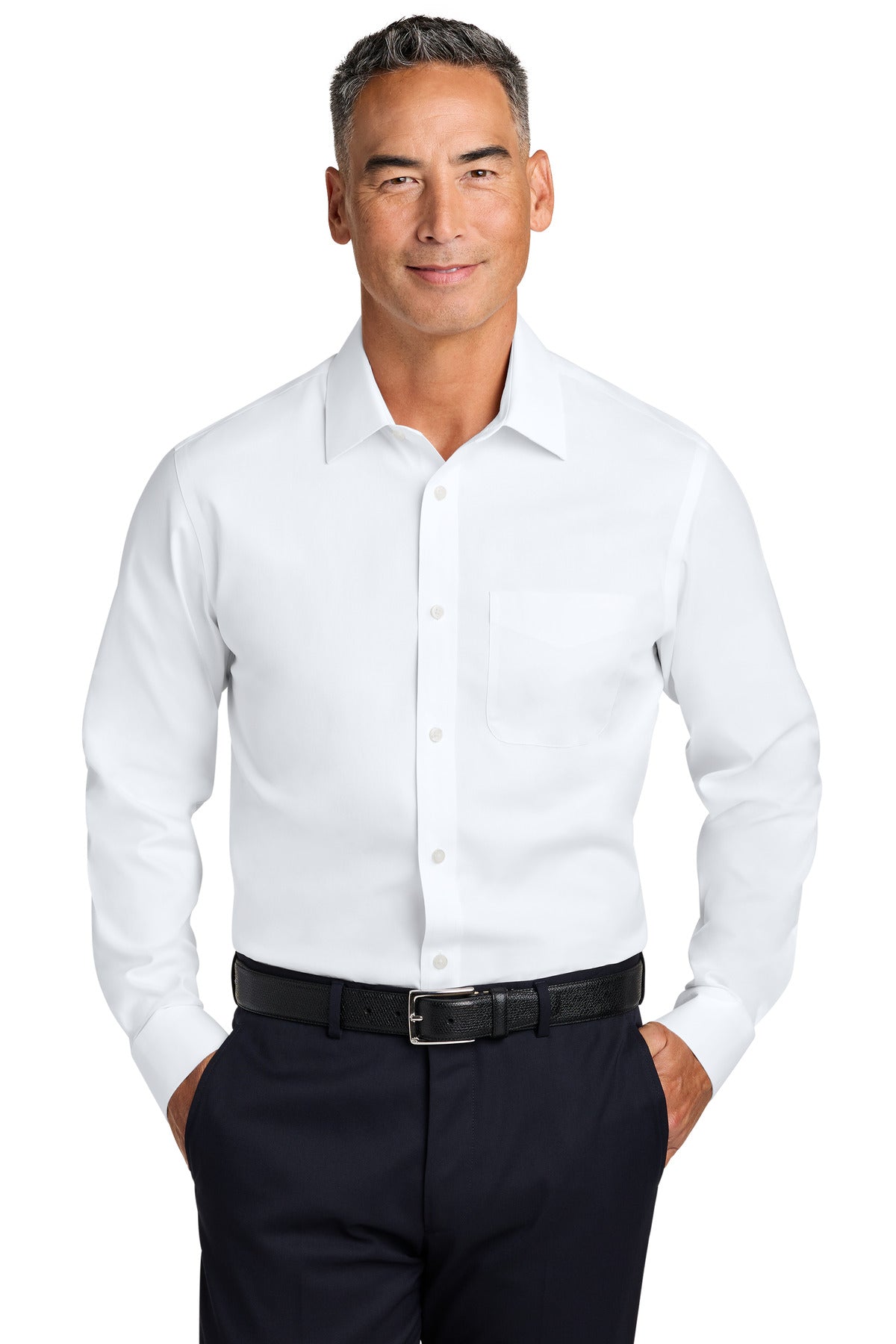 Brooks Brothers?? Wrinkle-Free Stretch Pinpoint Spread Collar Shirt BB18012