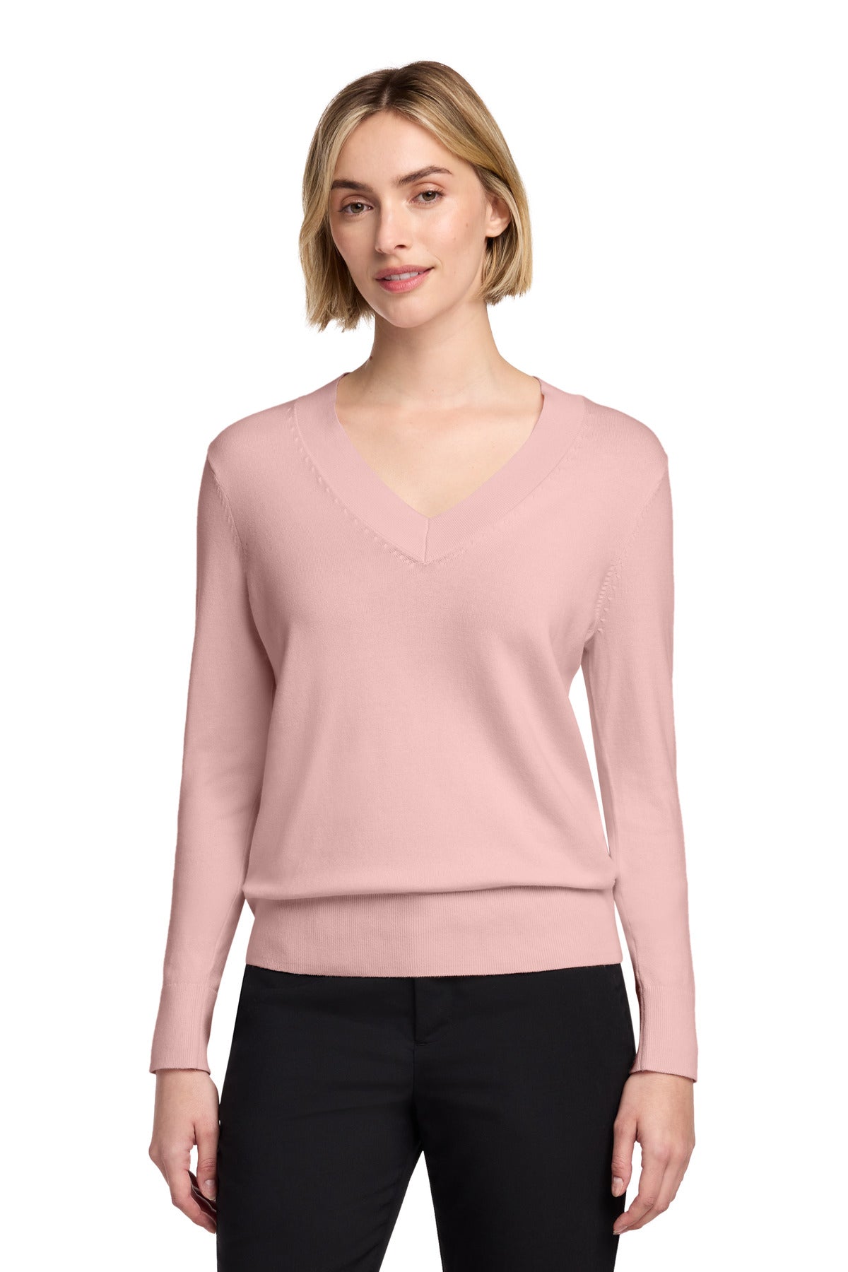 Brooks Brothers?? Women's Cotton Stretch V-Neck Sweater BB18401