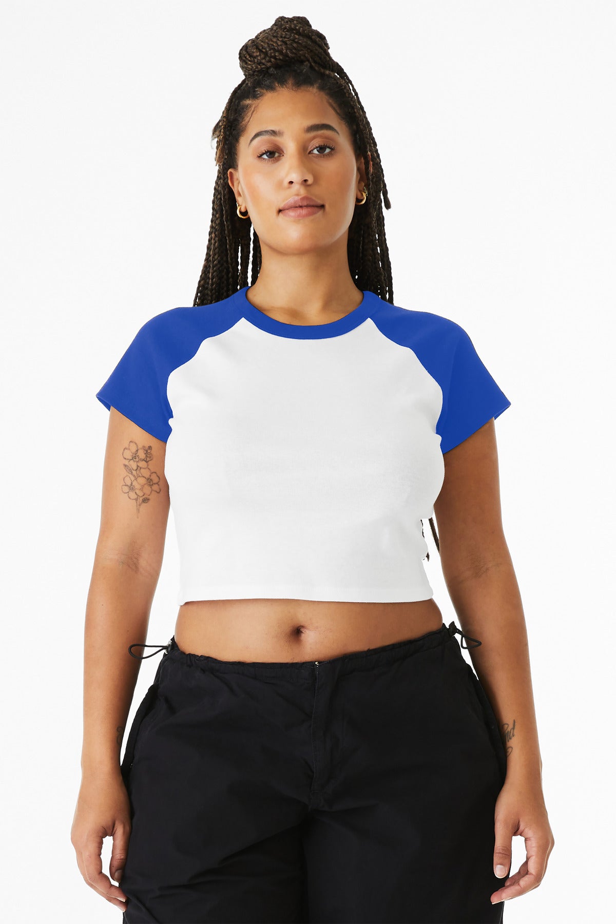 BELLA+CANVAS?? Women's Micro Rib Raglan Baby Tee BC1201