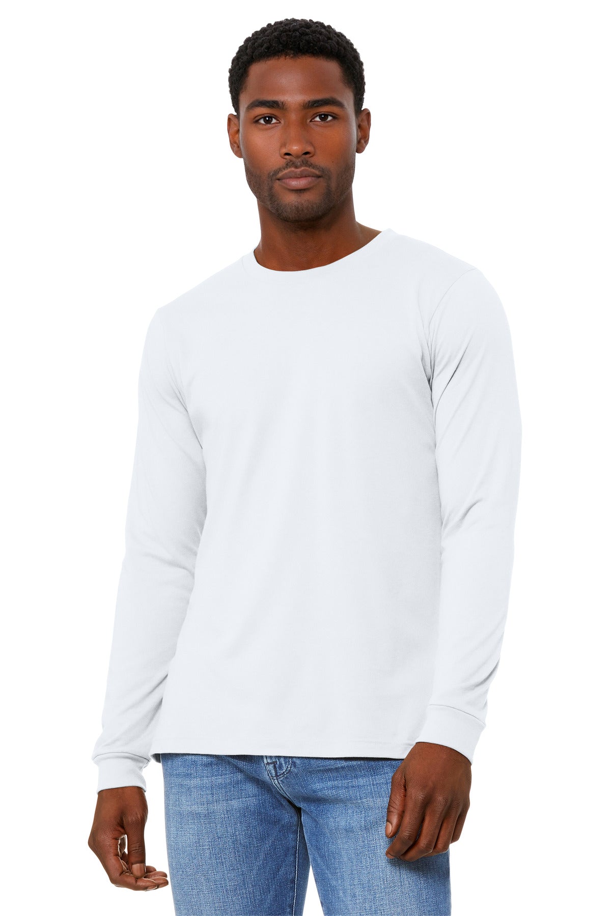 BELLA+CANVAS?? Unisex Heather CVC Long Sleeve Tee BC3501CVC