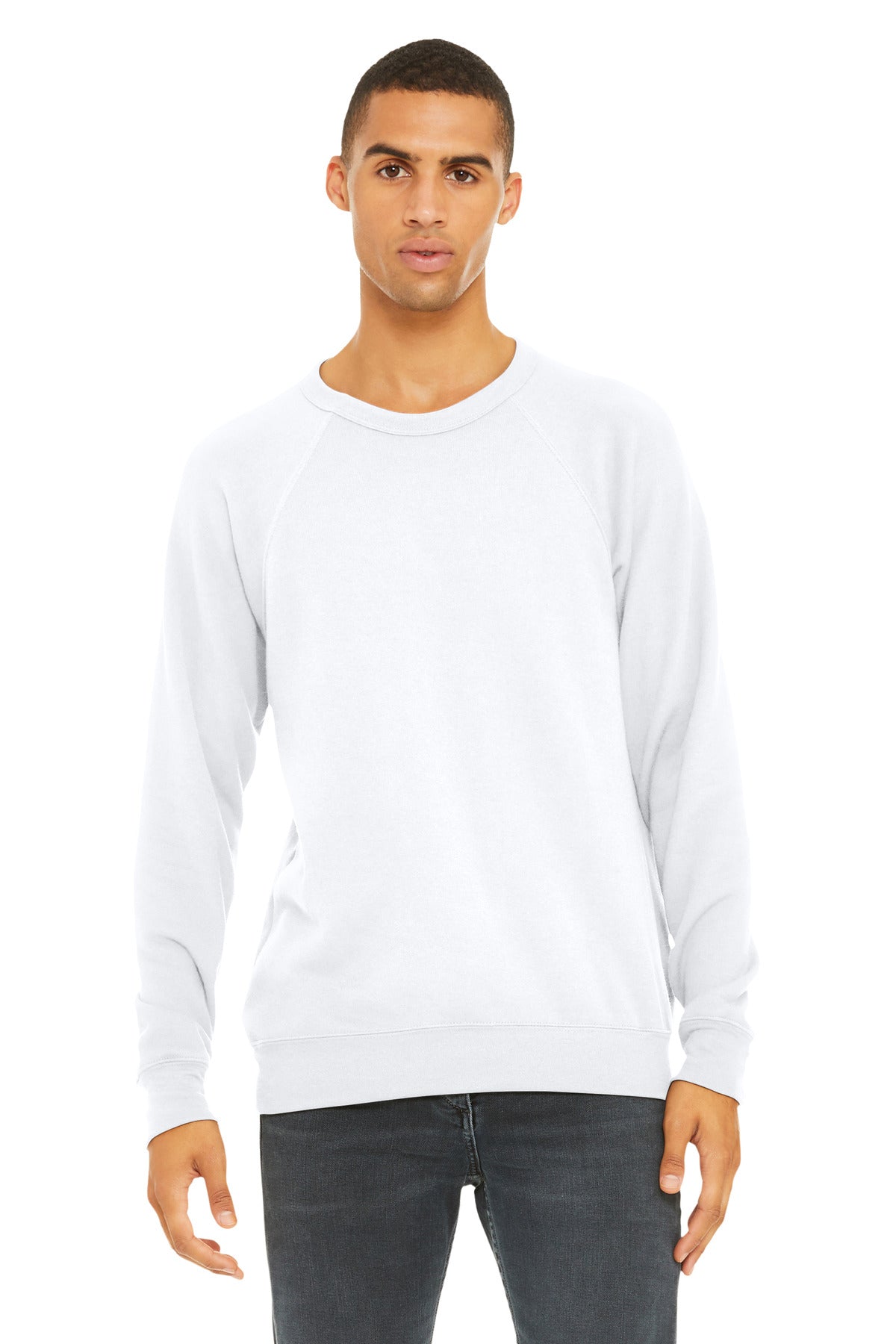 BELLA+CANVAS ?? Unisex Sponge Fleece Raglan Sweatshirt. BC3901