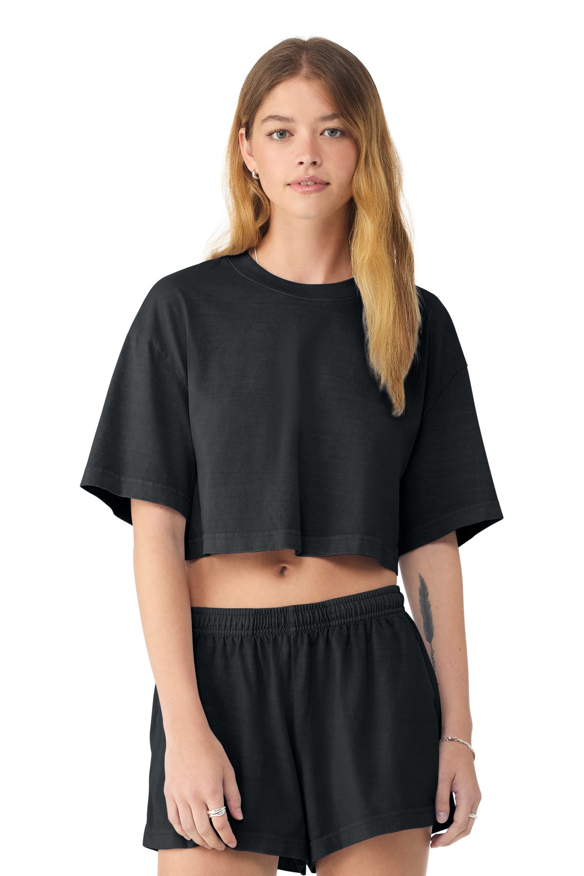 BELLA+CANVAS?? Women's Heavyweight Garment-Dyed Cropped Tee BC6882GD