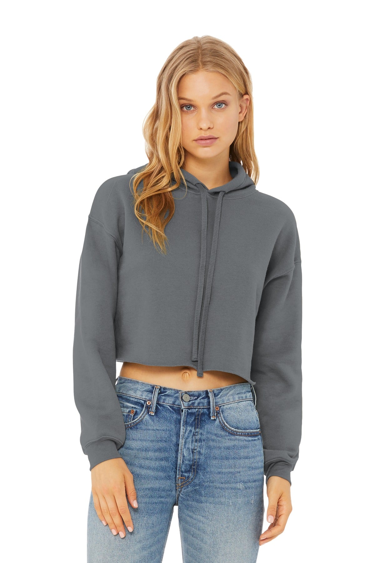 BELLA+CANVAS ?? Women's Sponge Fleece Cropped Fleece Hoodie. BC7502