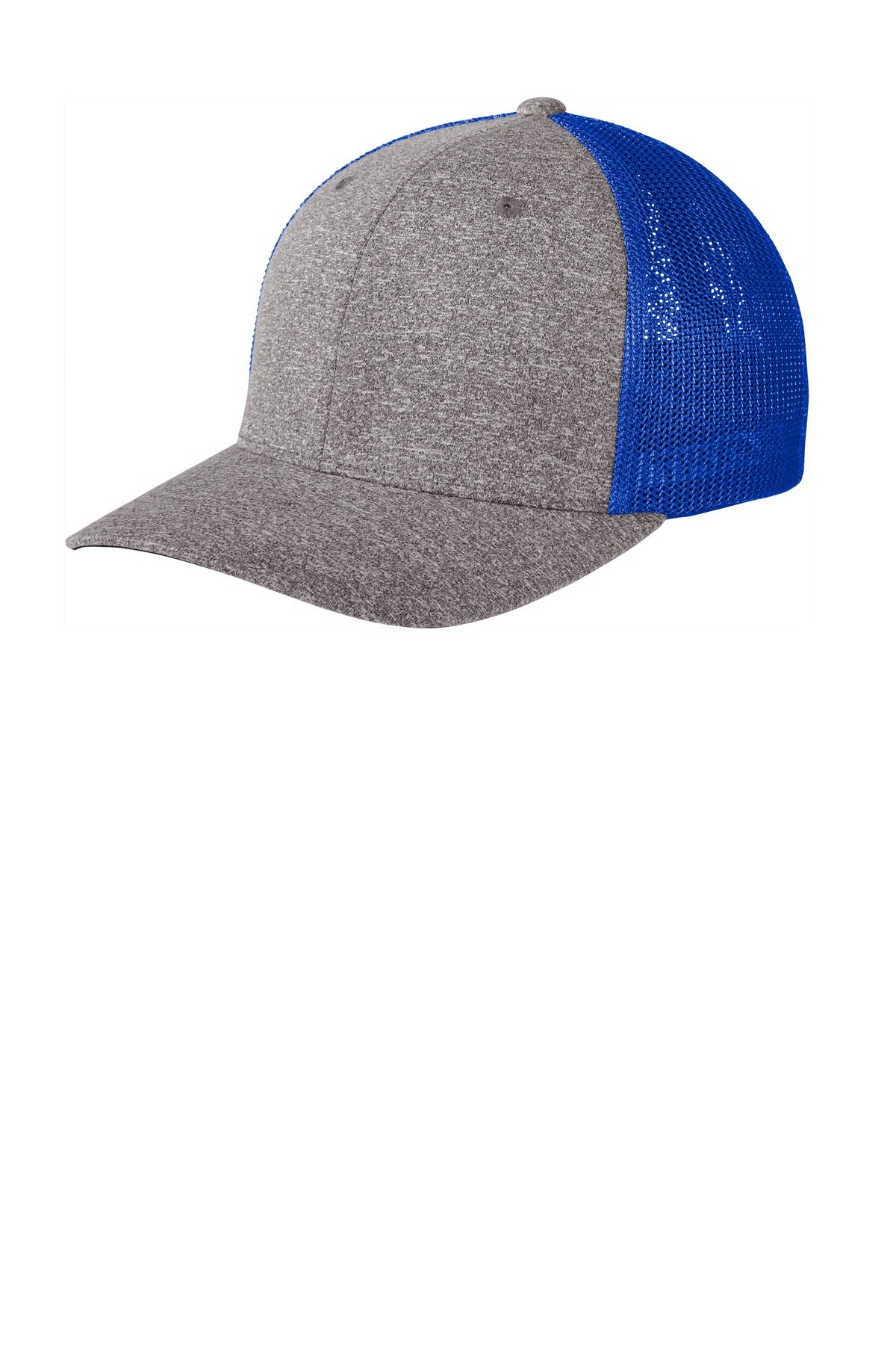 Port Authority ?? Flexfit ?? Melange Mesh Back Trucker Cap C302