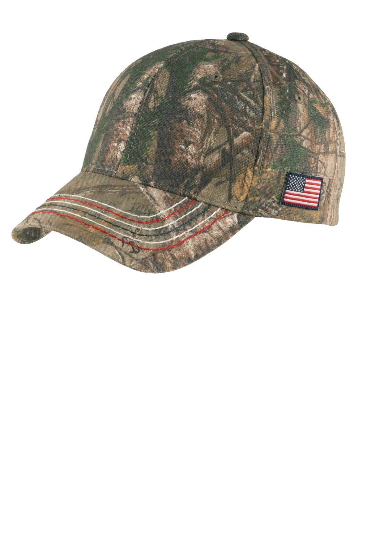 Port Authority?? Americana Contrast Stitch Camouflage Cap. C909