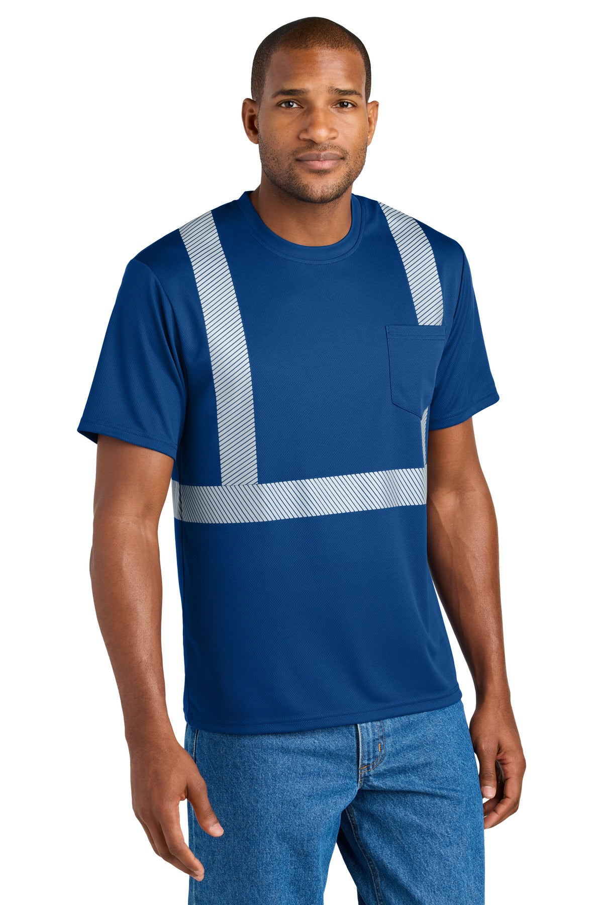 CornerStone?? Enhanced Visibility Segmented Tape Tee CS206