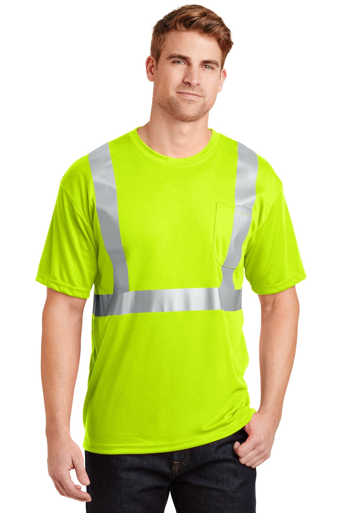 CornerStone?? - ANSI 107 Class 2 Safety T-Shirt. CS401