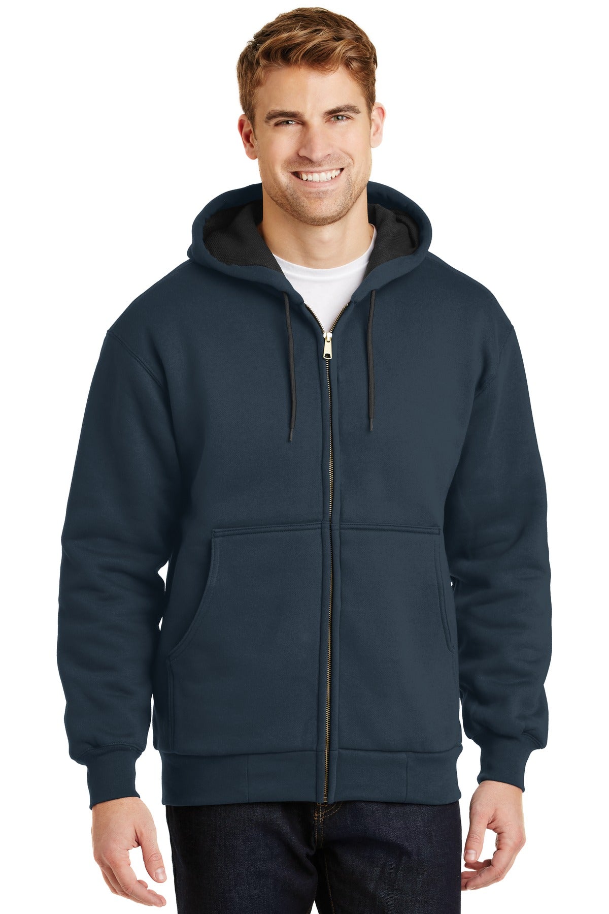 CornerStone?? - Heavyweight Full-Zip Hooded Sweatshirt with Thermal Lining. CS620