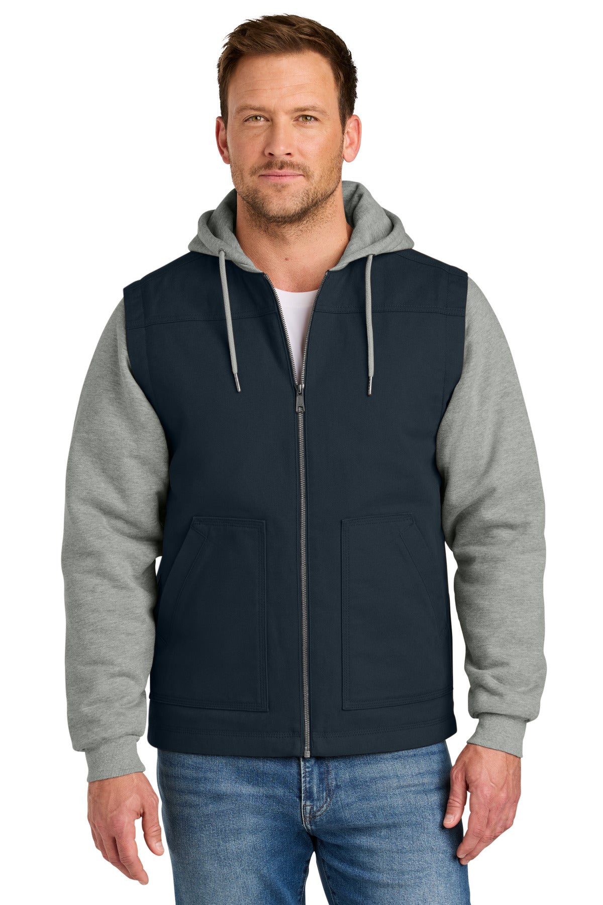 CornerStone?? Duck Fleece Full-Zip Hooded Jacket CSJ42