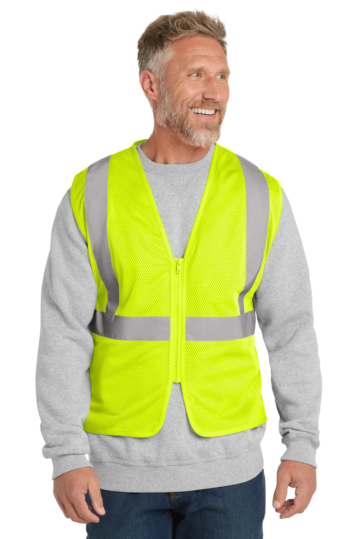 CornerStone ?? ANSI 107 Class 2 Economy Mesh Zippered Vest. CSV101