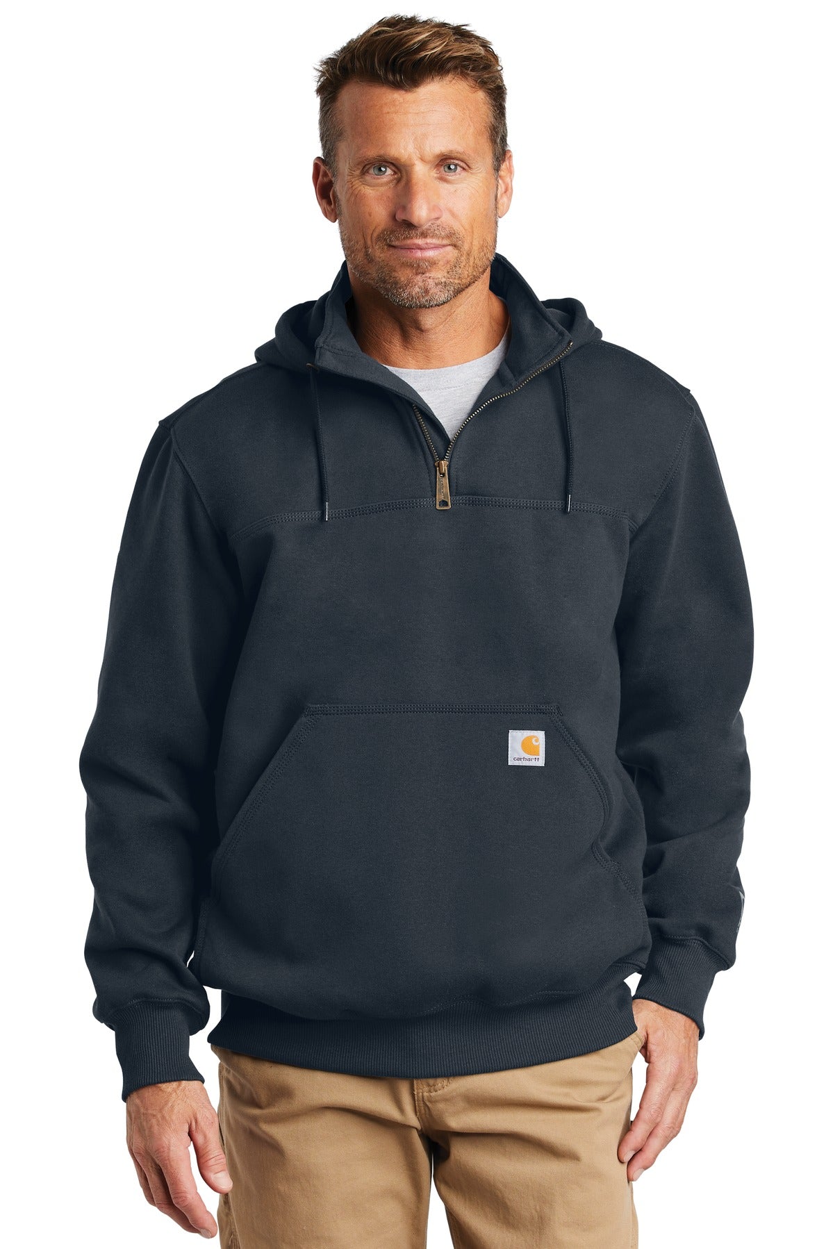 Carhartt ?? Rain Defender ?? Paxton Heavyweight Hooded Zip Mock Sweatshirt. CT100617