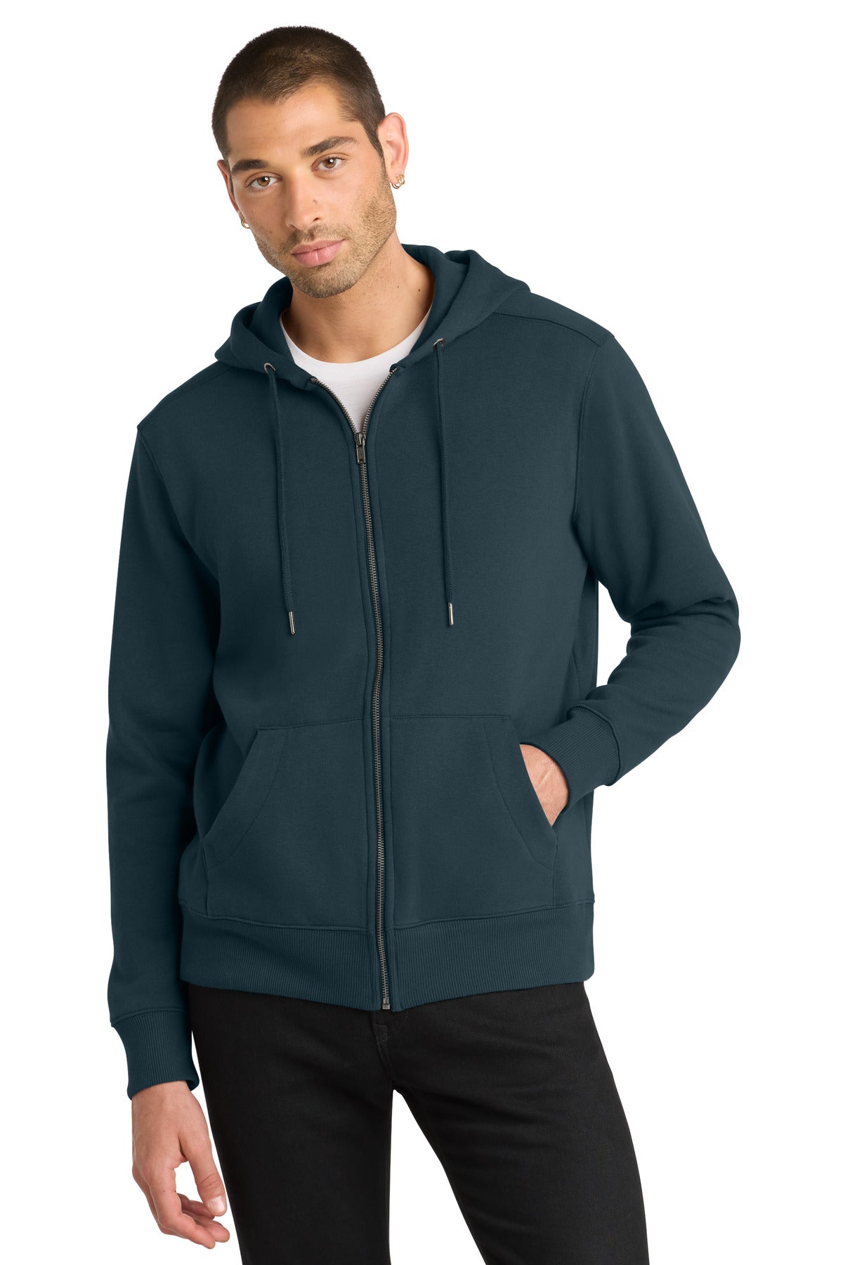 District ?? Perfect Weight ?? Fleece Full-Zip Hoodie DT1103