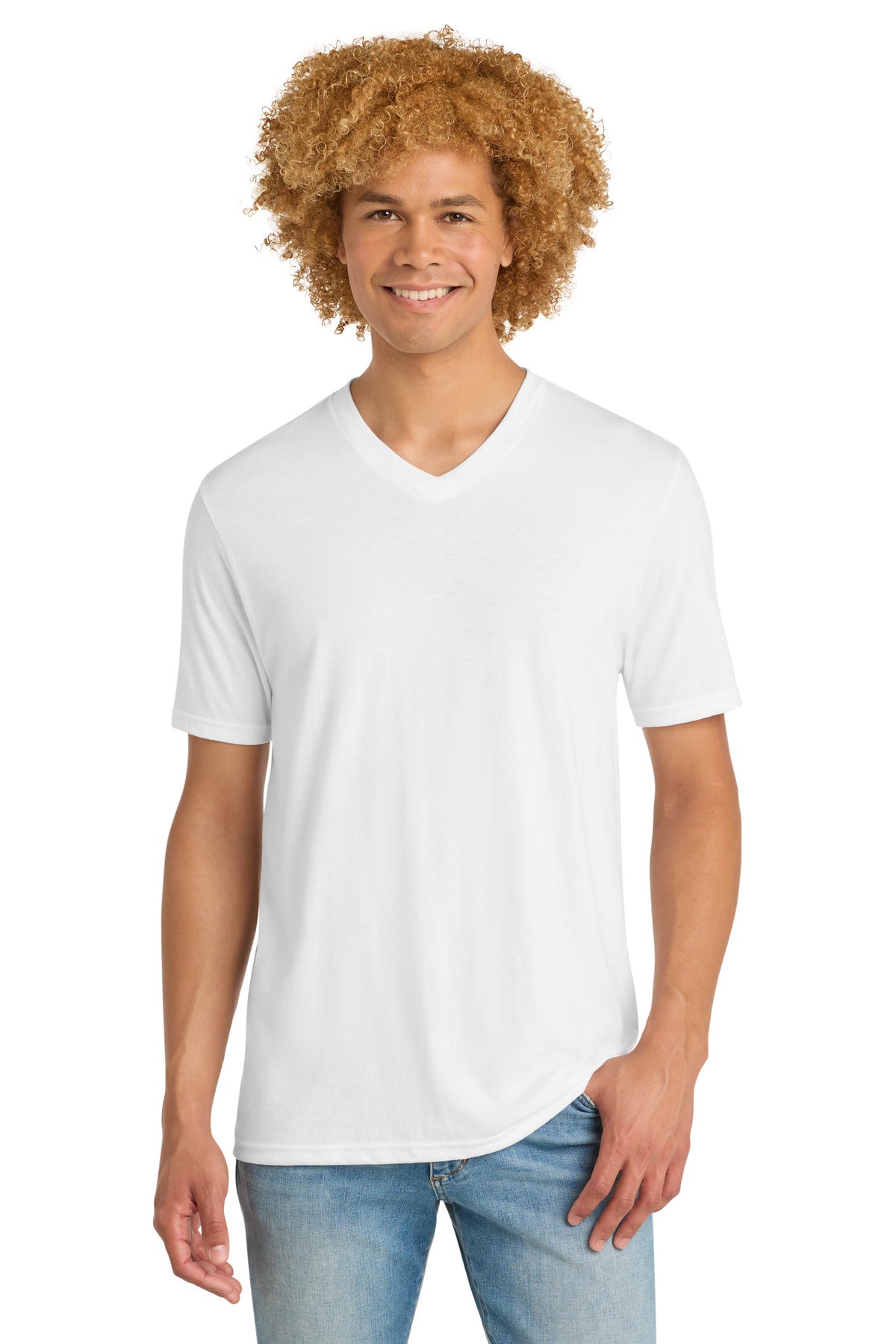District ?? Perfect Tri?? V-Neck Tee. DT1350
