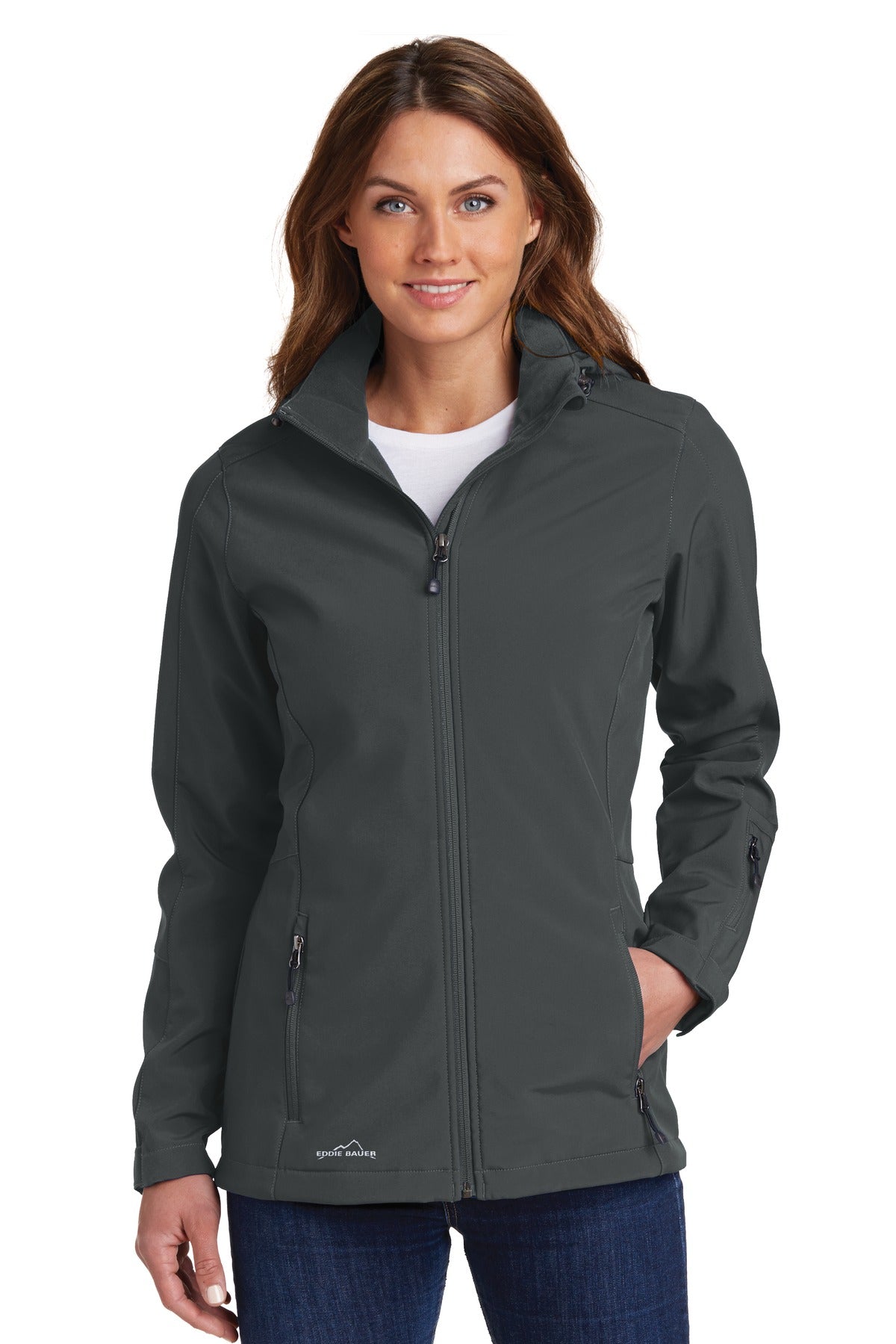Eddie Bauer?? Women's Hooded Soft Shell Parka. EB537