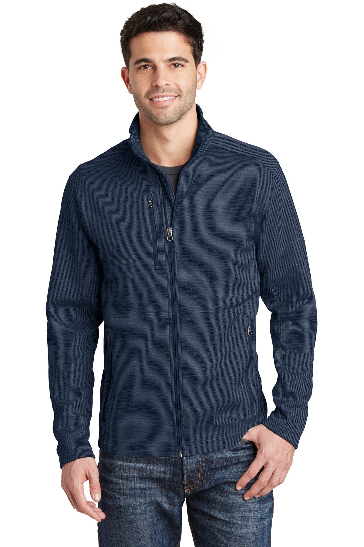 Port Authority?? Digi Stripe Fleece Jacket. F231