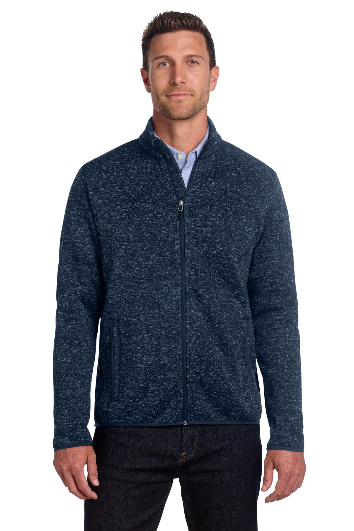 Port Authority?? Sweater Fleece Jacket. F232