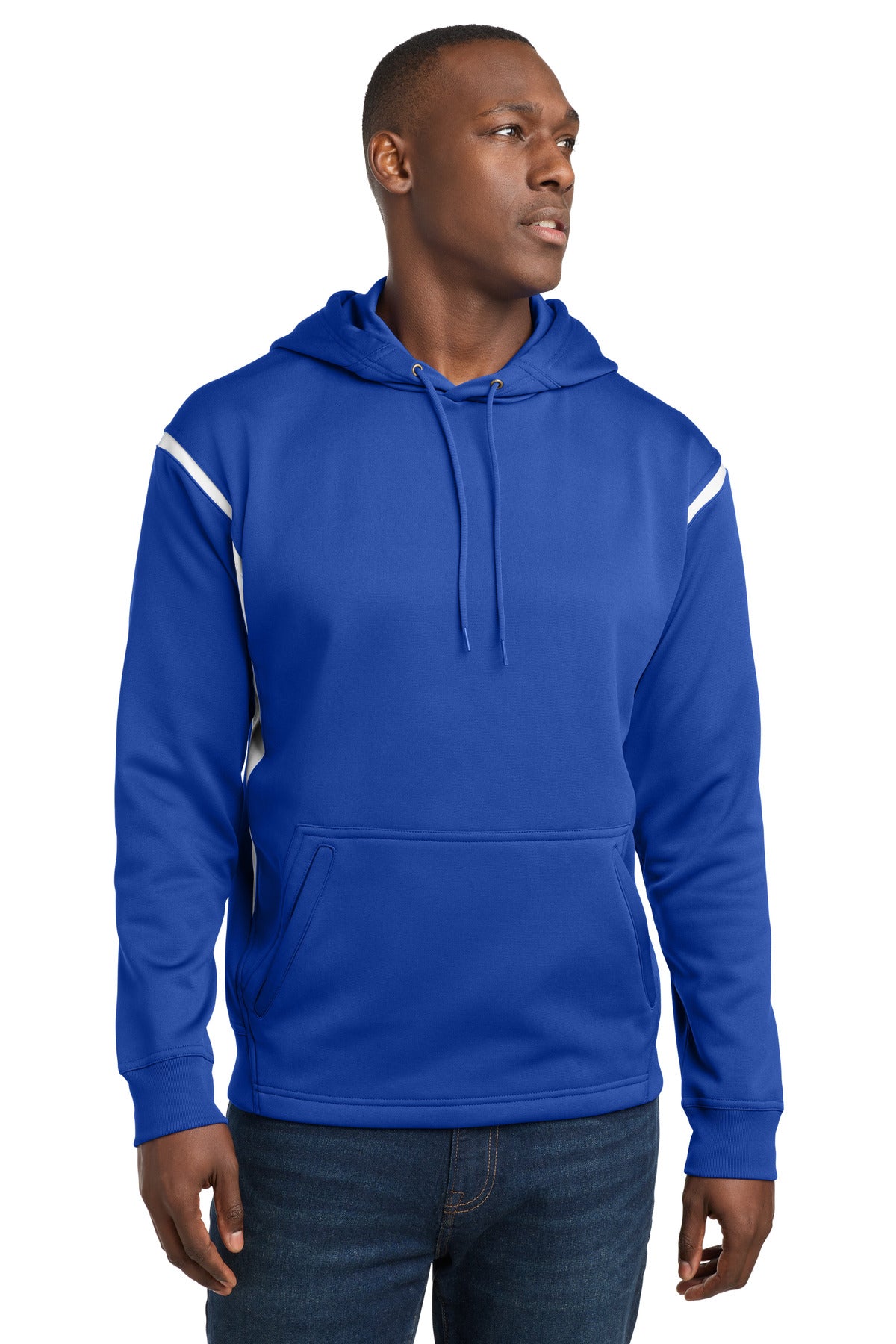 Sport-Tek?? Tech Fleece Colorblock Hooded Sweatshirt. F246
