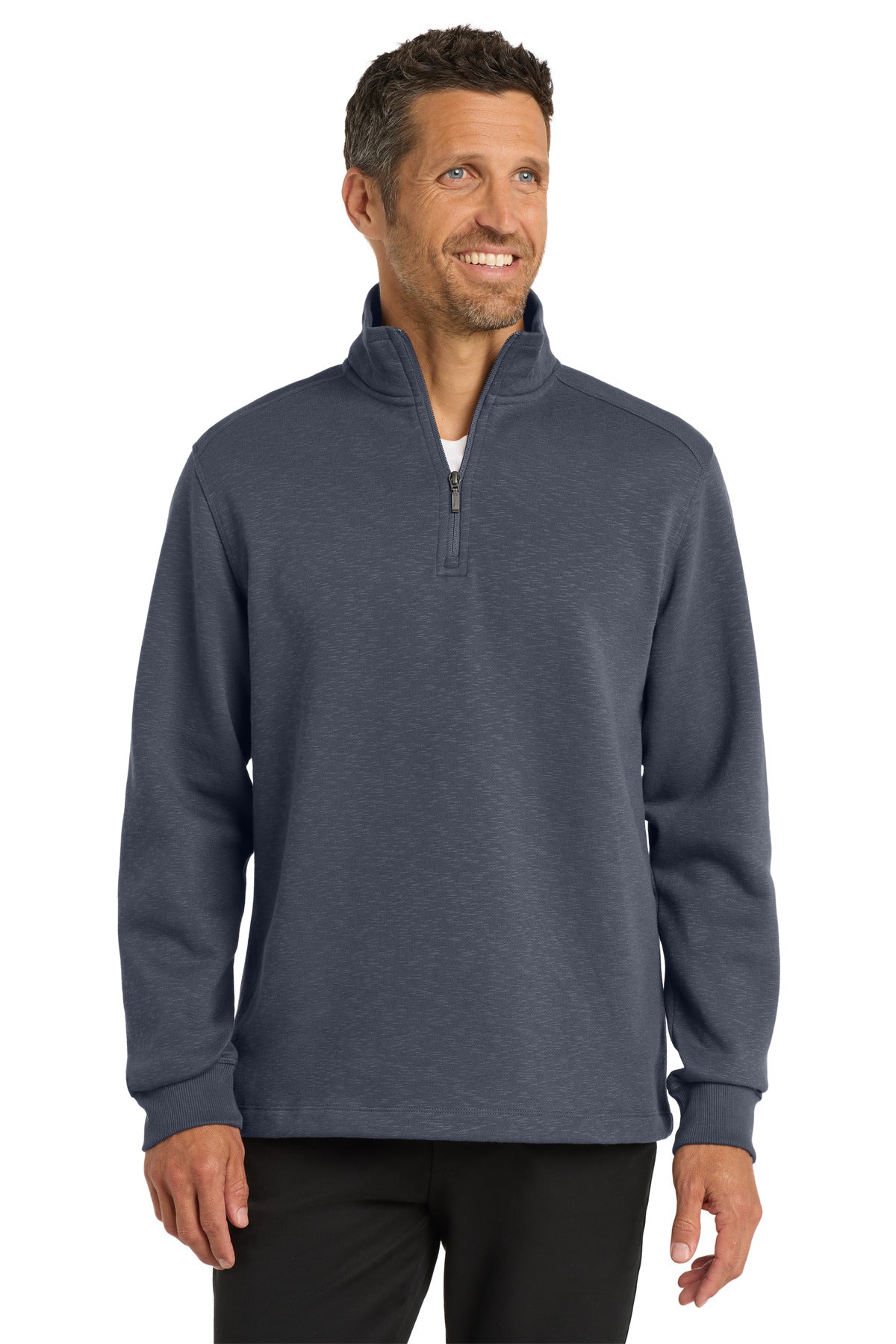 Port Authority?? Slub Fleece 1/4-Zip Pullover. F295