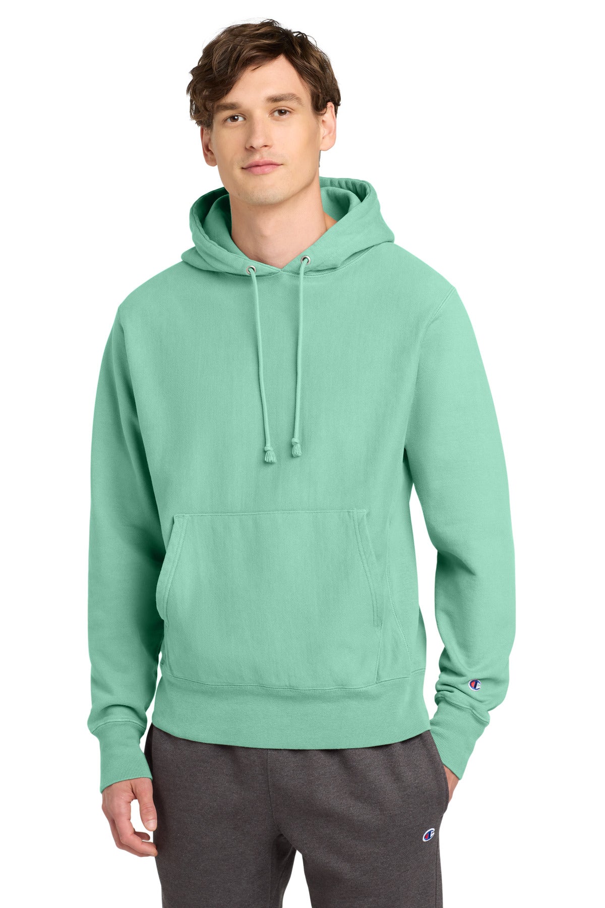 Champion ? Reverse Weave ? Garment-Dyed Hooded Sweatshirt. GDS101