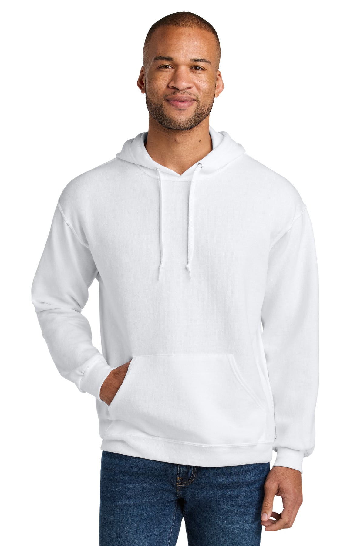 Jerzees UltimateŸ?? Unisex CVC Ring Spun Hooded Sweatshirt IC49M