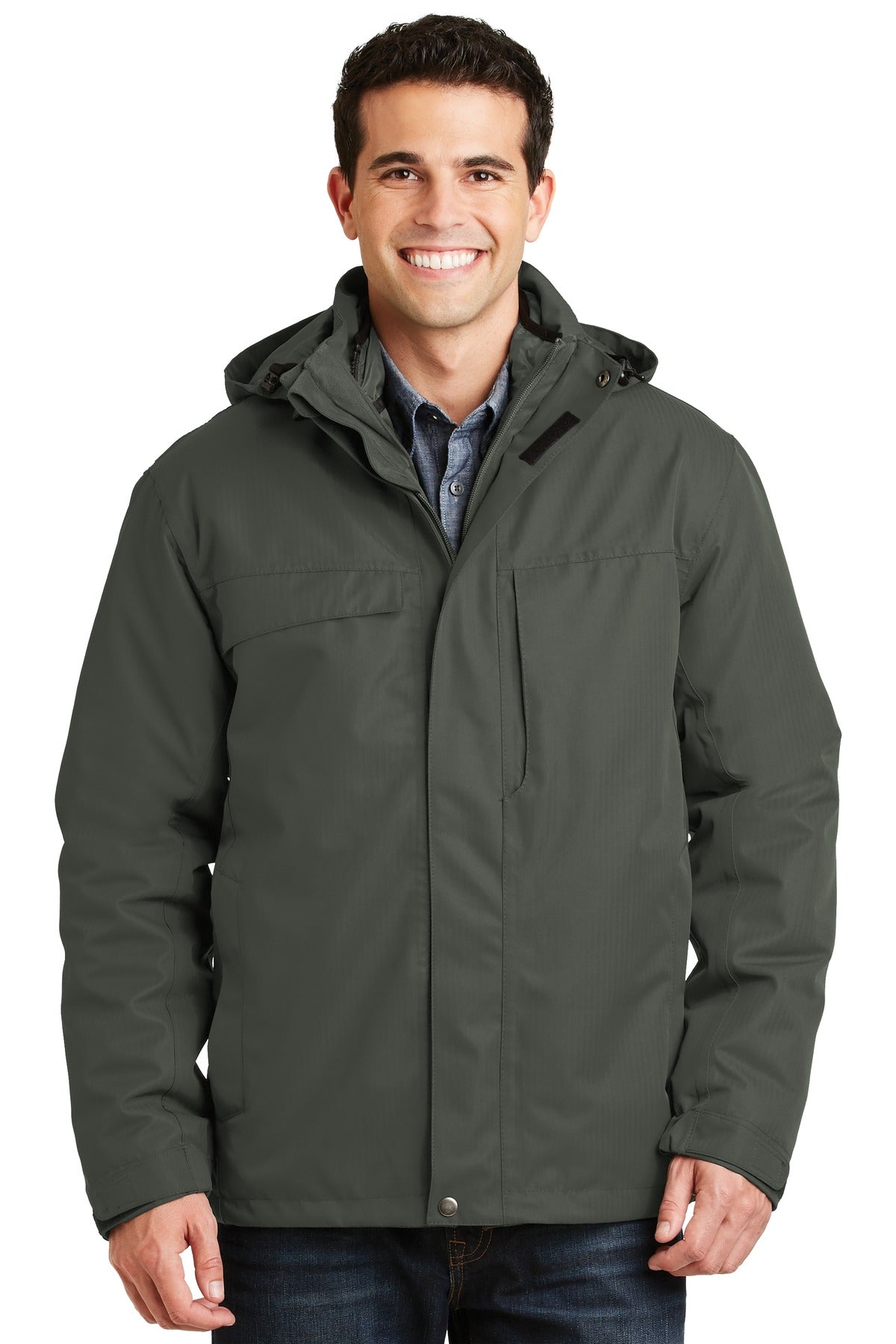 Port Authority?? Herringbone 3-in-1 Parka. J302