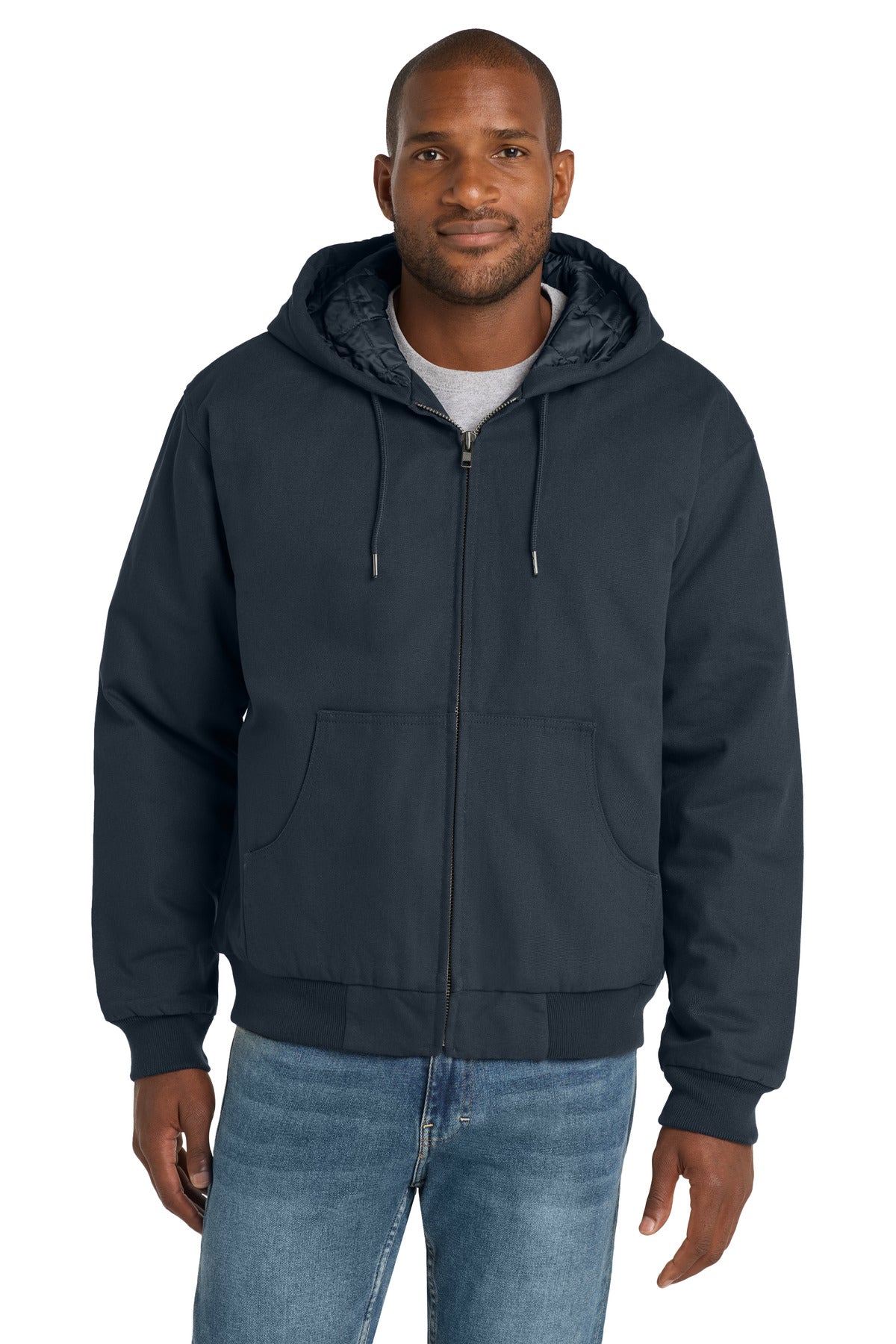 CornerStone?? - Duck Cloth Hooded Work Jacket. J763H