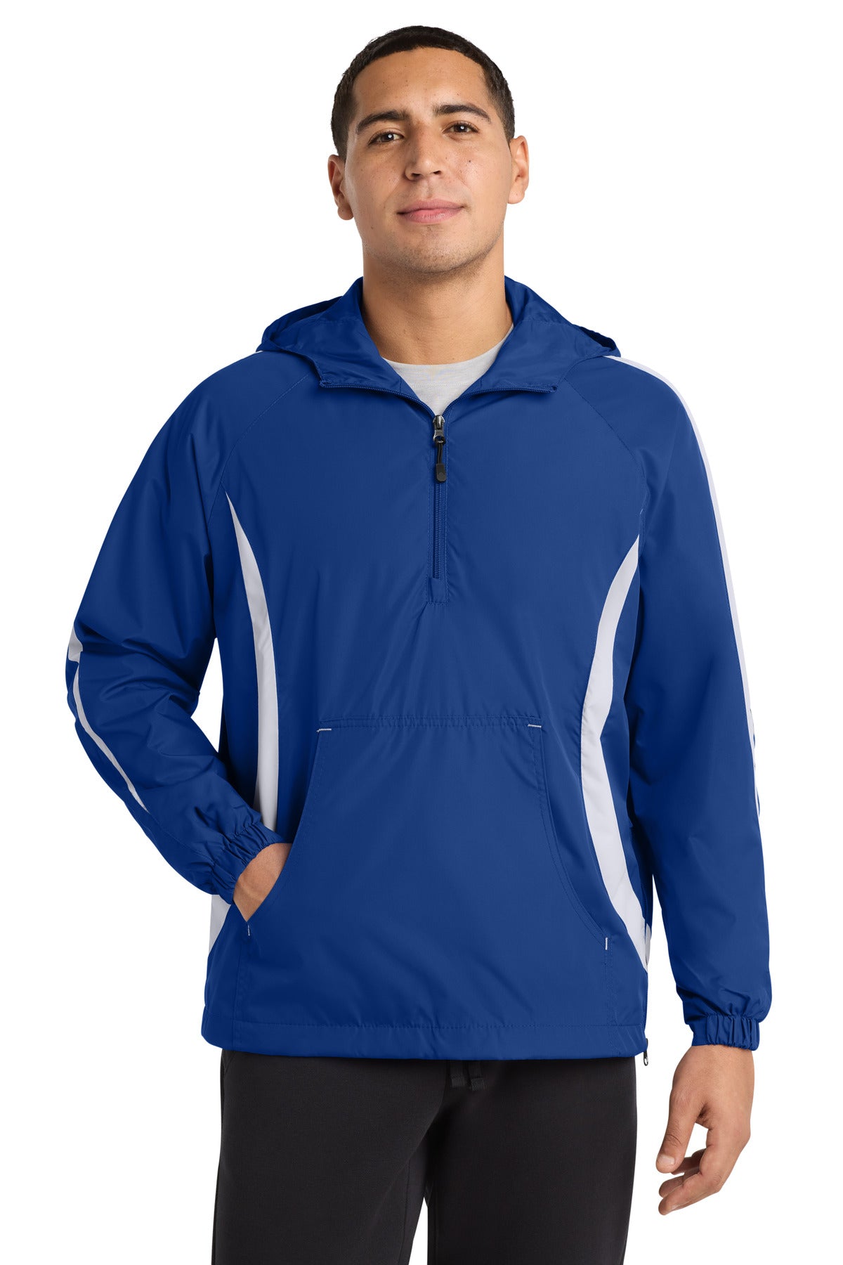 Sport-Tek?? Colorblock Raglan Anorak. JST63