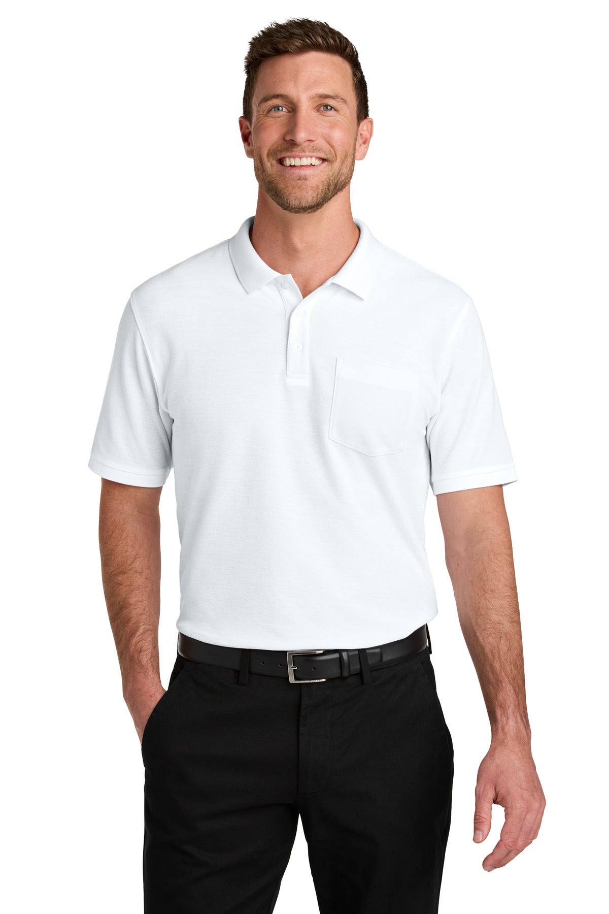 Port Authority?? Wearever Signature Pique Pocket Polo K200P