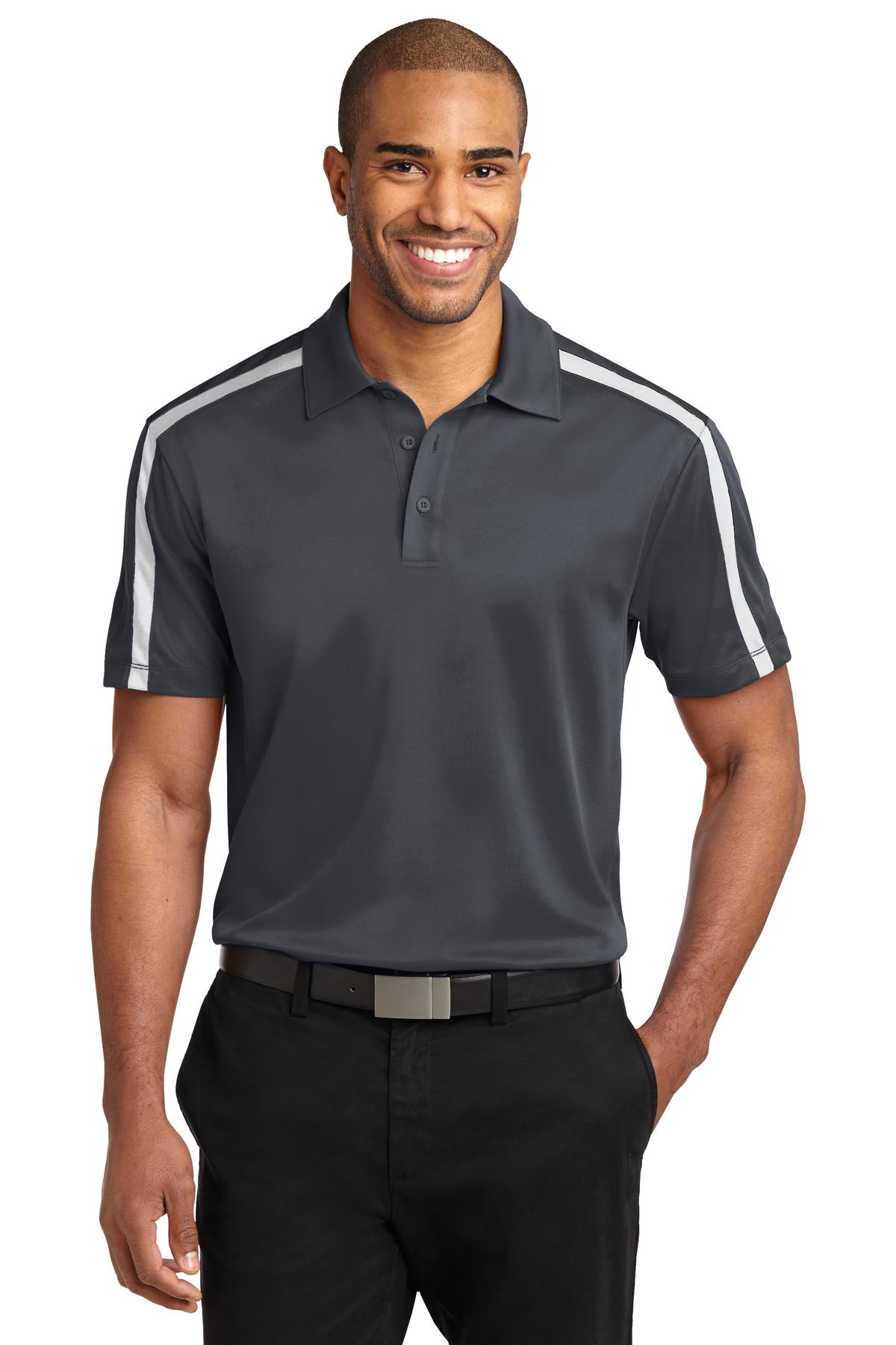 Port Authority?? Silk TouchŸ?? Performance Colorblock Stripe Polo. K547