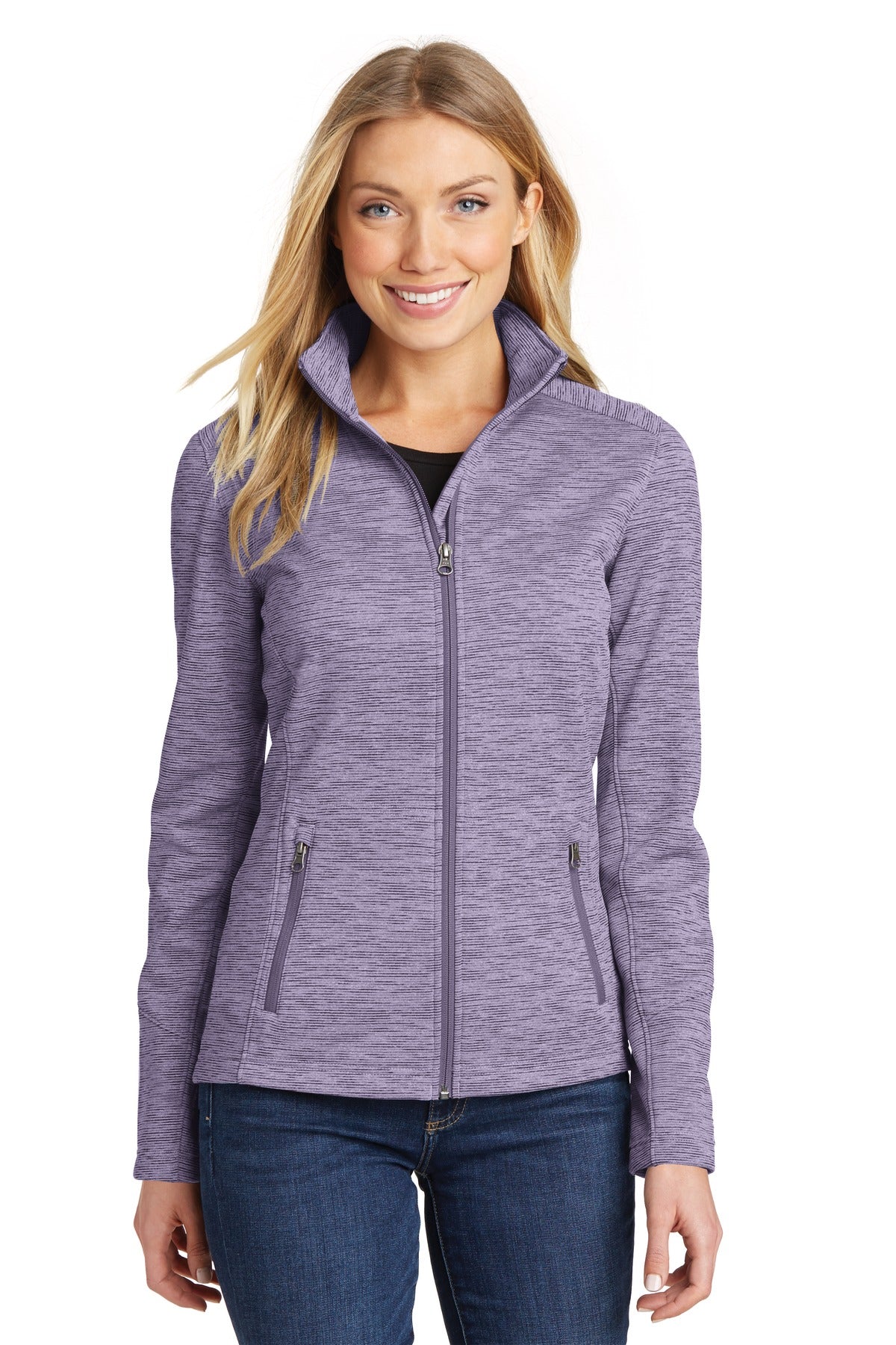 Port Authority?? Women's Digi Stripe Fleece Jacket. L231