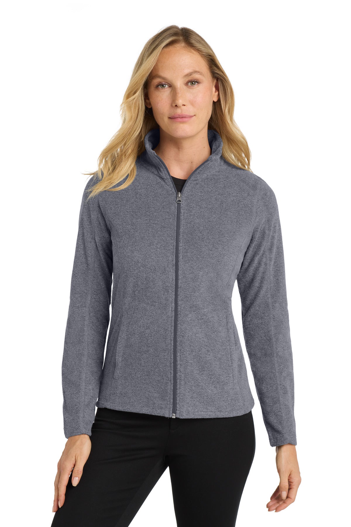 Port Authority?? Women's Heather Microfleece Full-Zip Jacket. L235