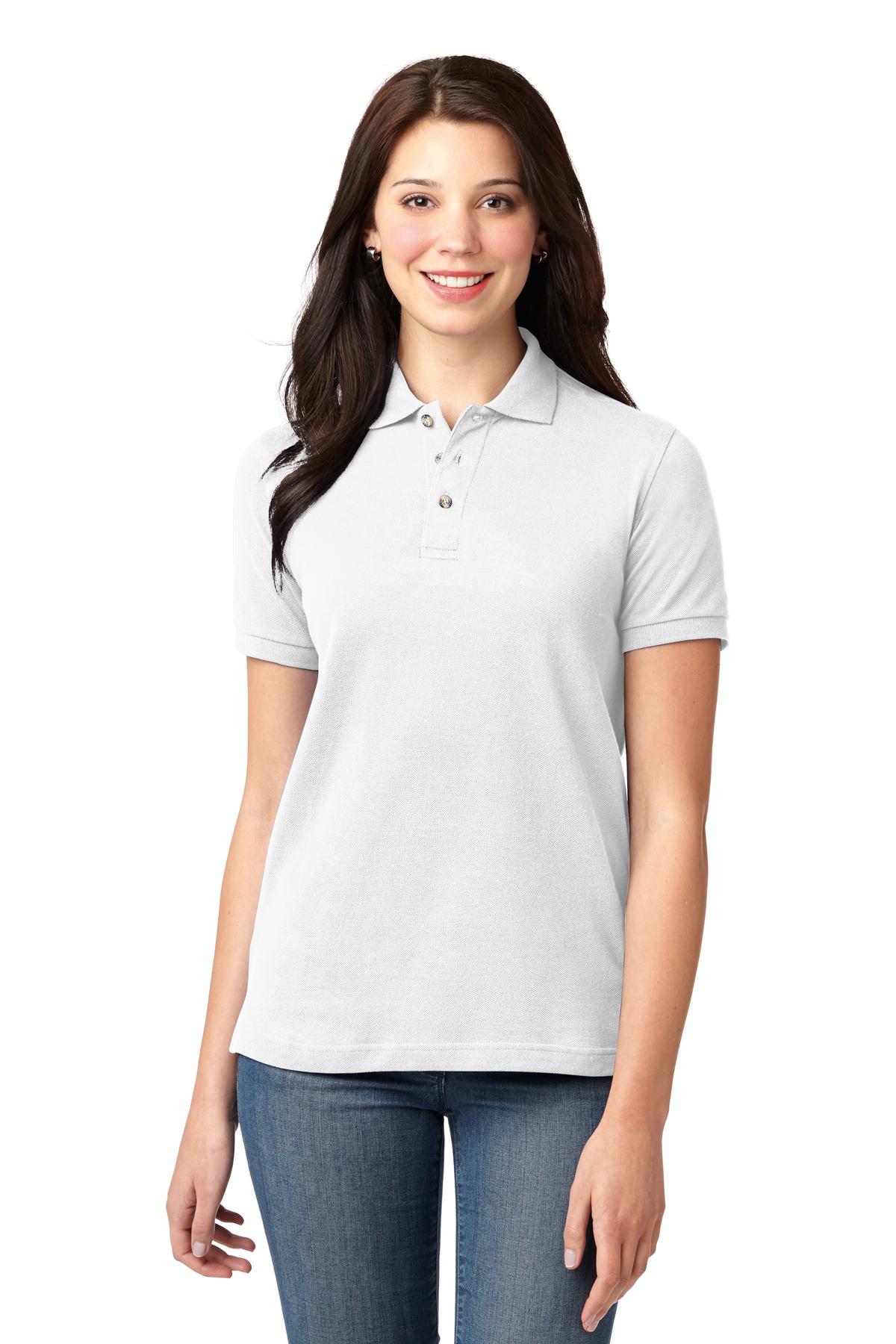 Port Authority?? Women's Heavyweight Cotton Pique Polo. L420