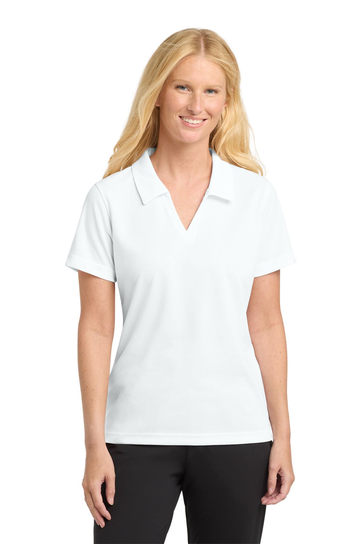 Sport-Tek?? Women's Dri-Mesh?? V-Neck Polo. L469