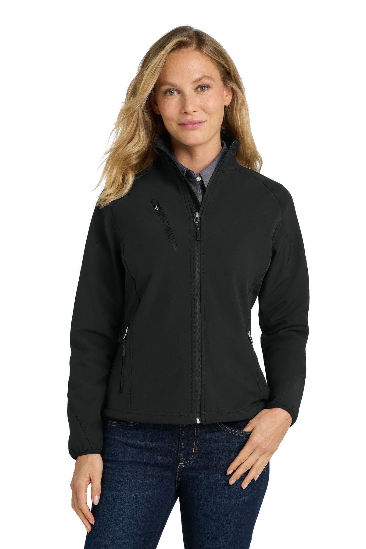 Port Authority?? Women's Textured Soft Shell Jacket. L705