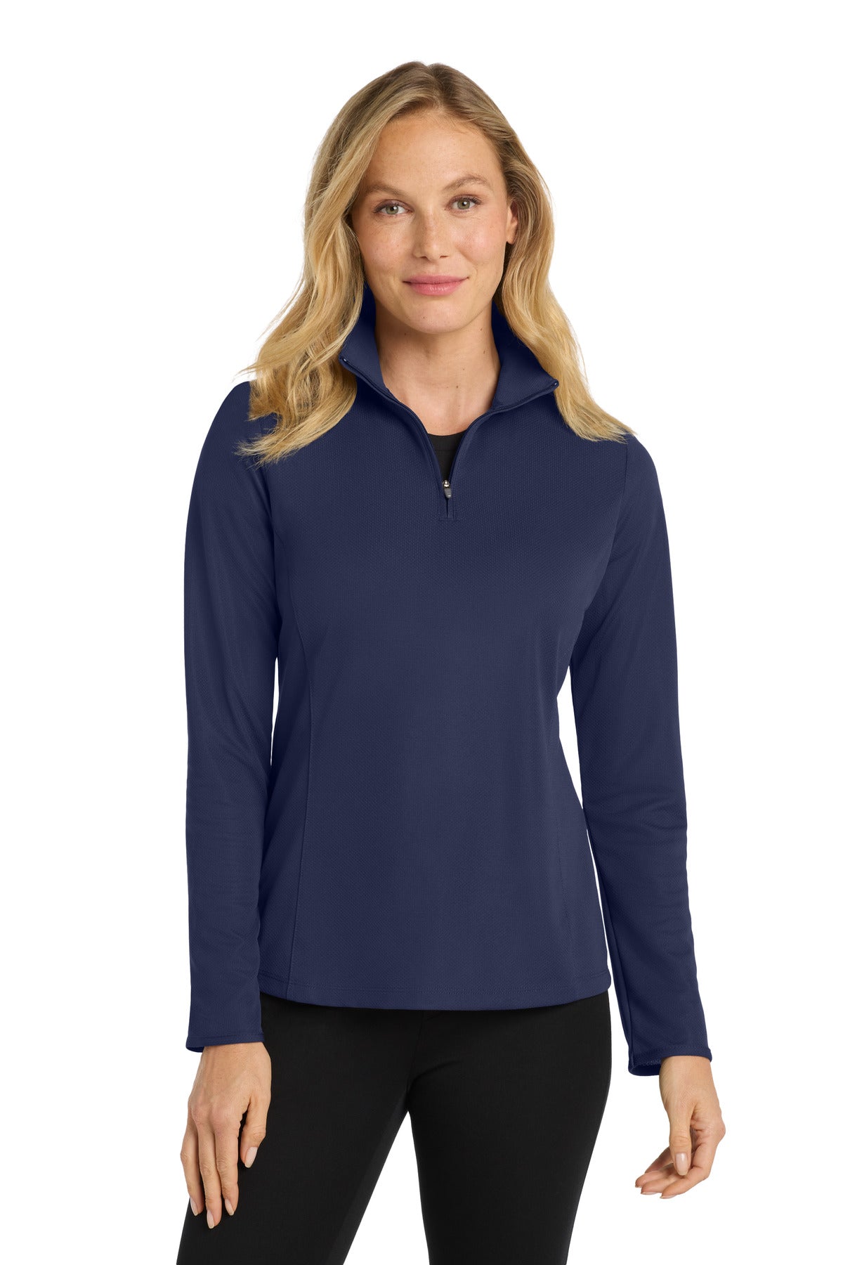 Port Authority® Women's Pinpoint Mesh 1/2-Zip . L806
